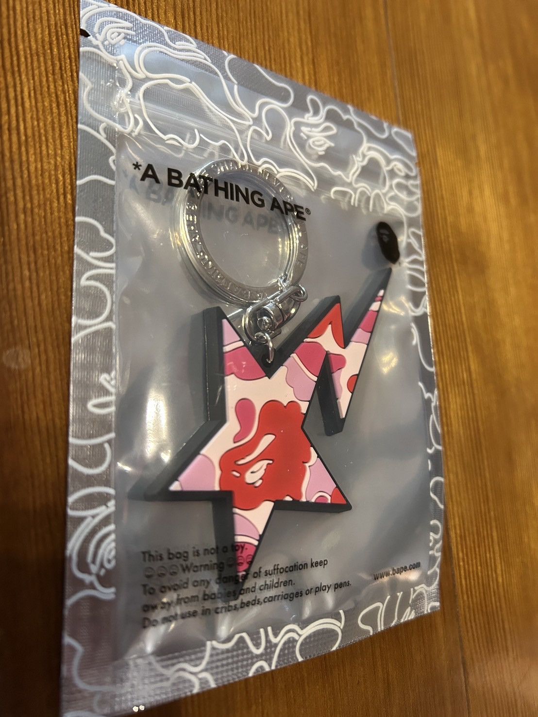 Bape Bape Pink Bapesta ABC CAMO STA RUBBER KEYCHAIN Size ONE SIZE - 8 Thumbnail