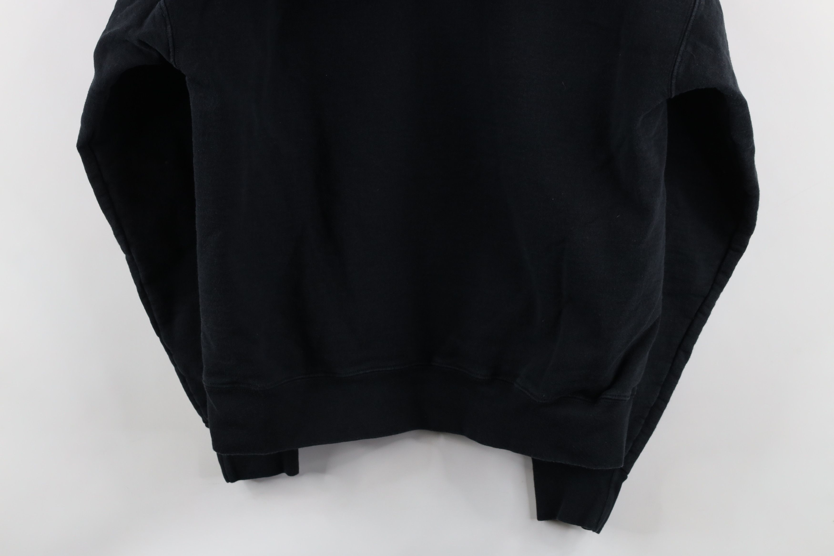 Vintage Vintage 90s Streetwear Heavyweight Hoodie Sweatshirt Black Size US M / EU 48-50 / 2 - 11 Thumbnail