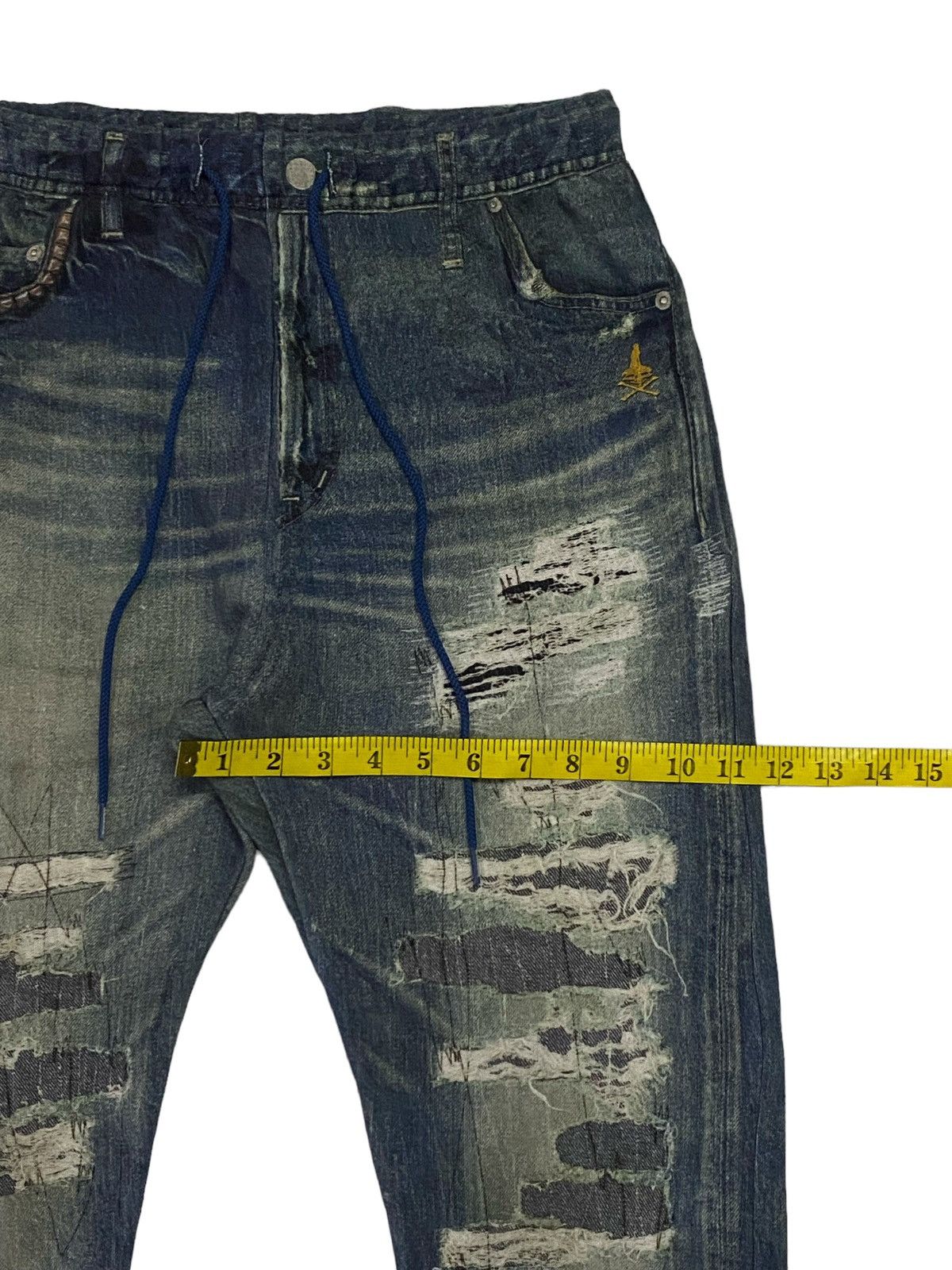 Hysteric Glamour Hysteric Glamour Distress Ripped Style Printed Jogger Pants Size US 30 / EU 46 - 8 Thumbnail