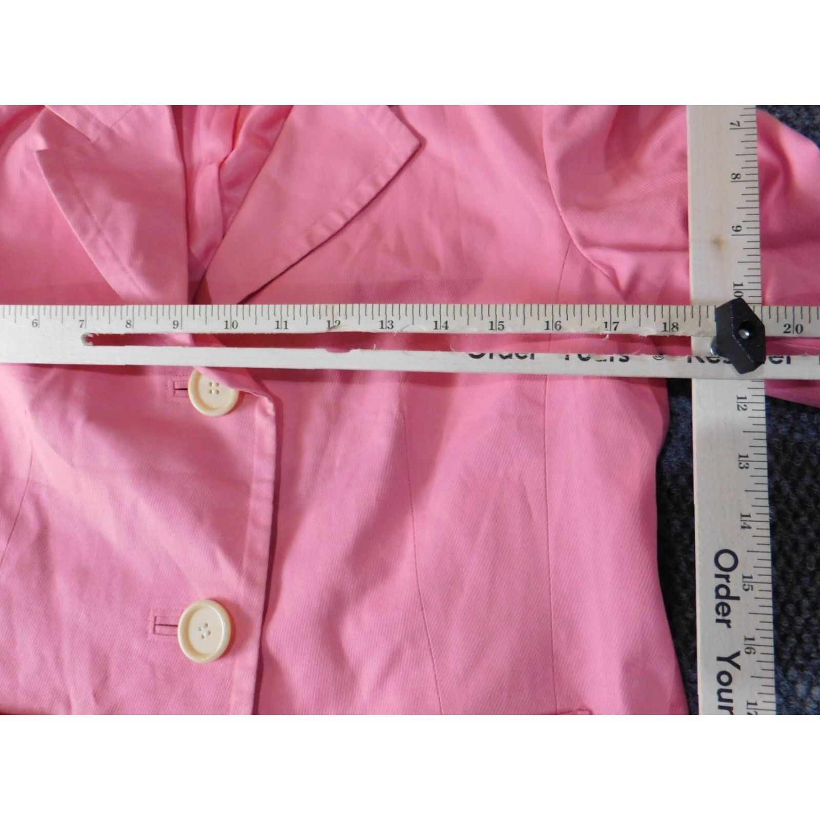 Talbots Talbots Pink Blazer Womens Blazer 6P Petite Lined Two-Button Mid-Length Jacket Coat Polyester Microfiber Casual Scholastic American Classic Jacket Size M / US 6-8 / IT 42-44 - 5 Thumbnail
