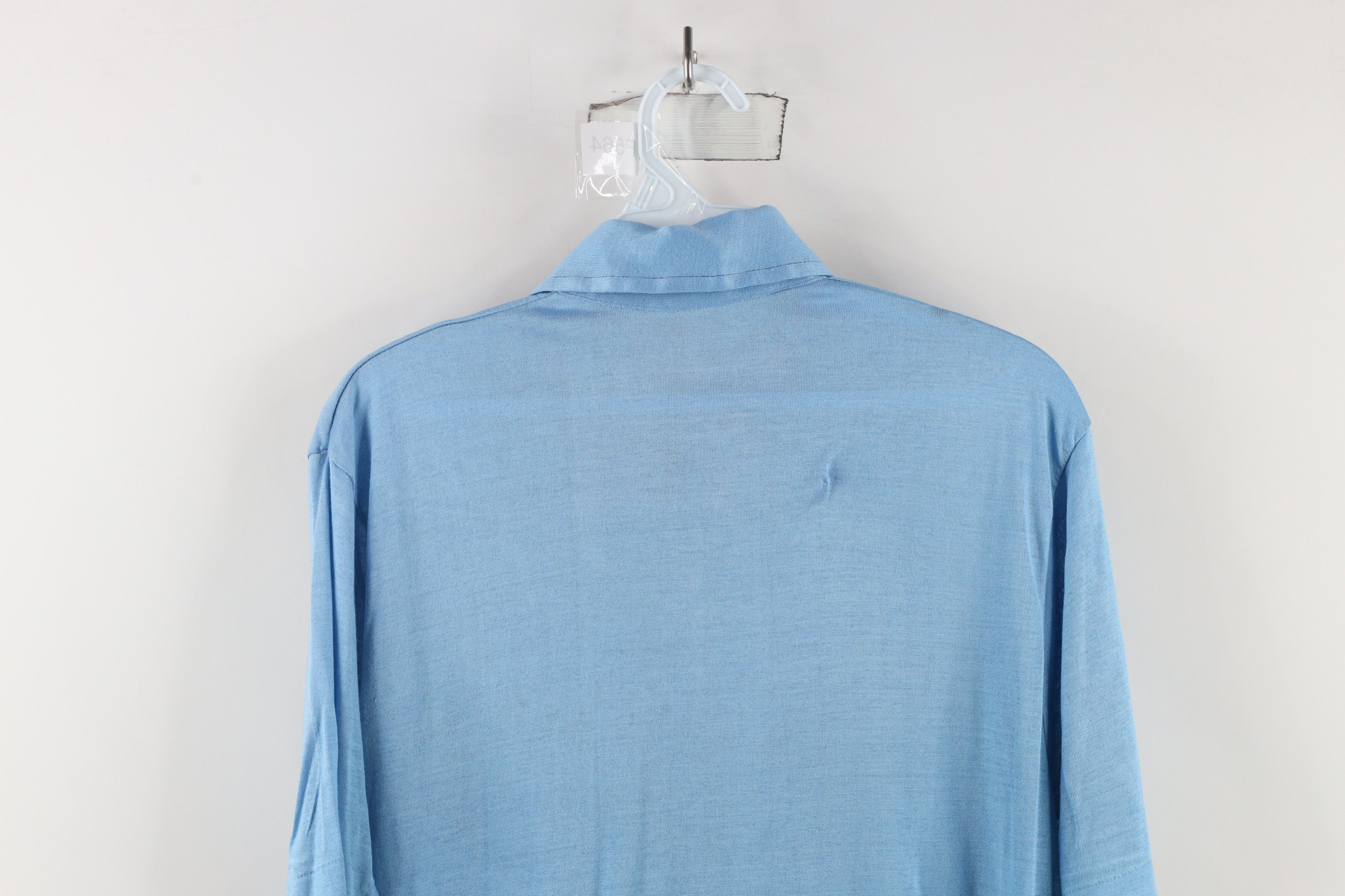 Vintage Vintage 60s 70s Streetwear Polo Shirt Carolina Blue USA Size US M / EU 48-50 / 2 - 11 Thumbnail