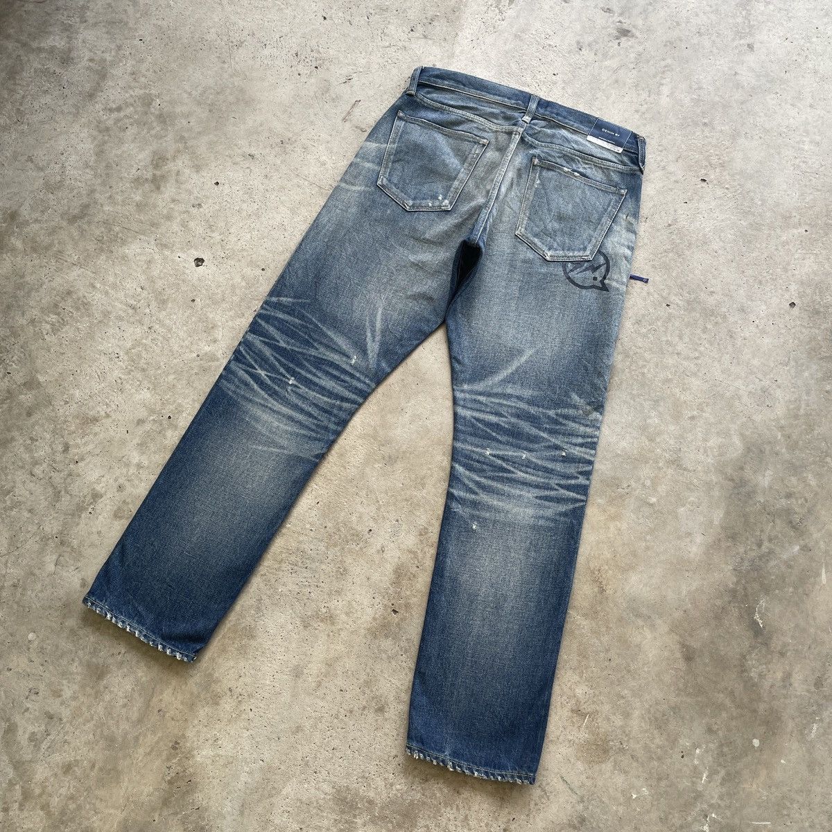 Japanese Brand W35 Vintage Japan Selvedge Faded Jeans Pants Stonewash Denim Size US 35 - 13 Thumbnail