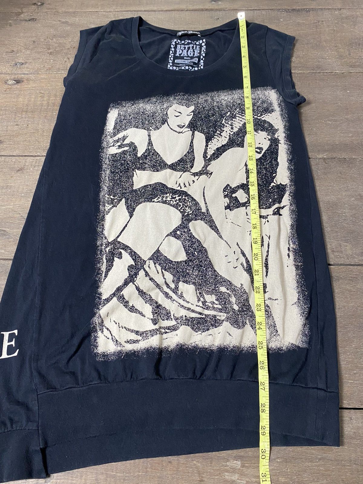 hysteric glamour x bettie page tank top