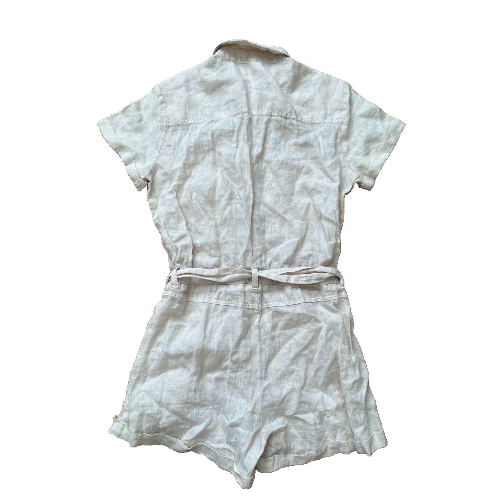 Bella Dahl Bella Dahl Jumper Linen Chambray Y2K women Size XS A002036 Size 22" - 7 Thumbnail