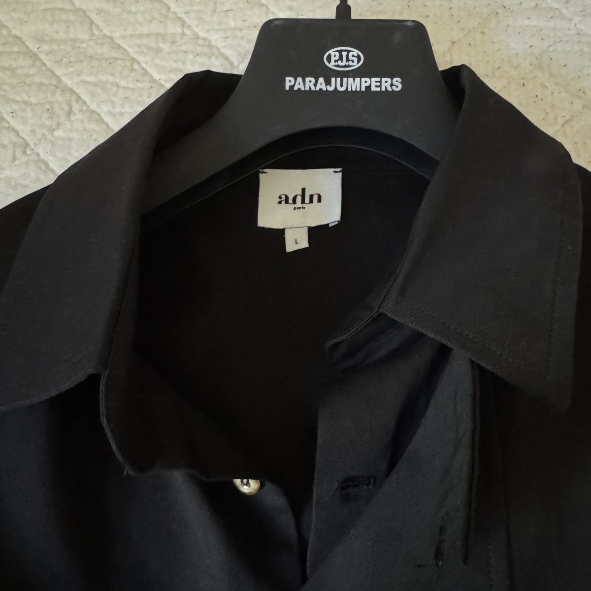 Other ADN Black Cotton - Linen Shirt Size US L / EU 52-54 / 3 - 3 Thumbnail