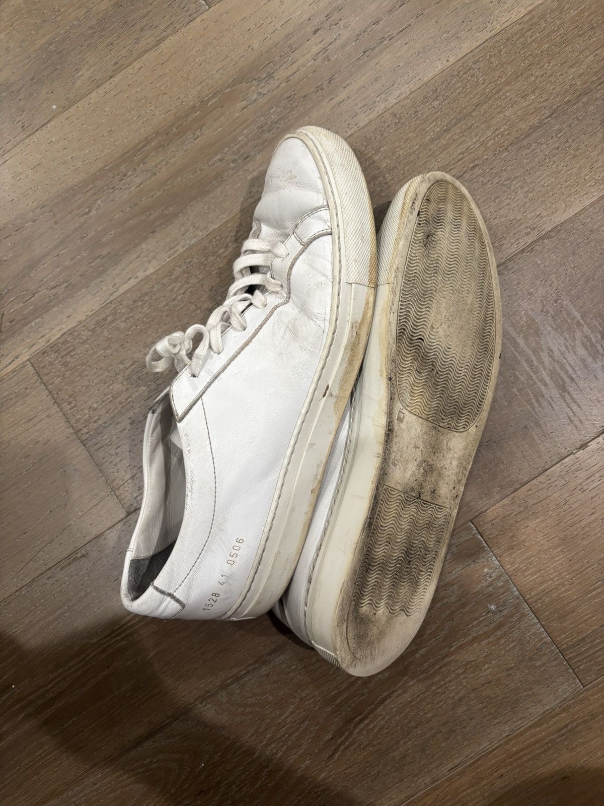 Common Projects Common Project Achilles Low White Sole - White Size 41 Size US 8 / EU 41 - 4 Thumbnail