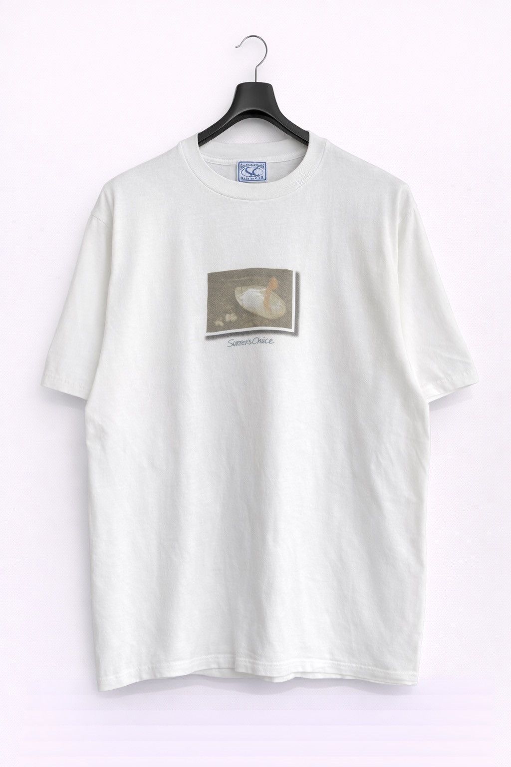 Vintage Vintage Surfer’s Choice Graphic T-Shirt White Tee Size US L / EU 52-54 / 3 - 1 Thumbnail