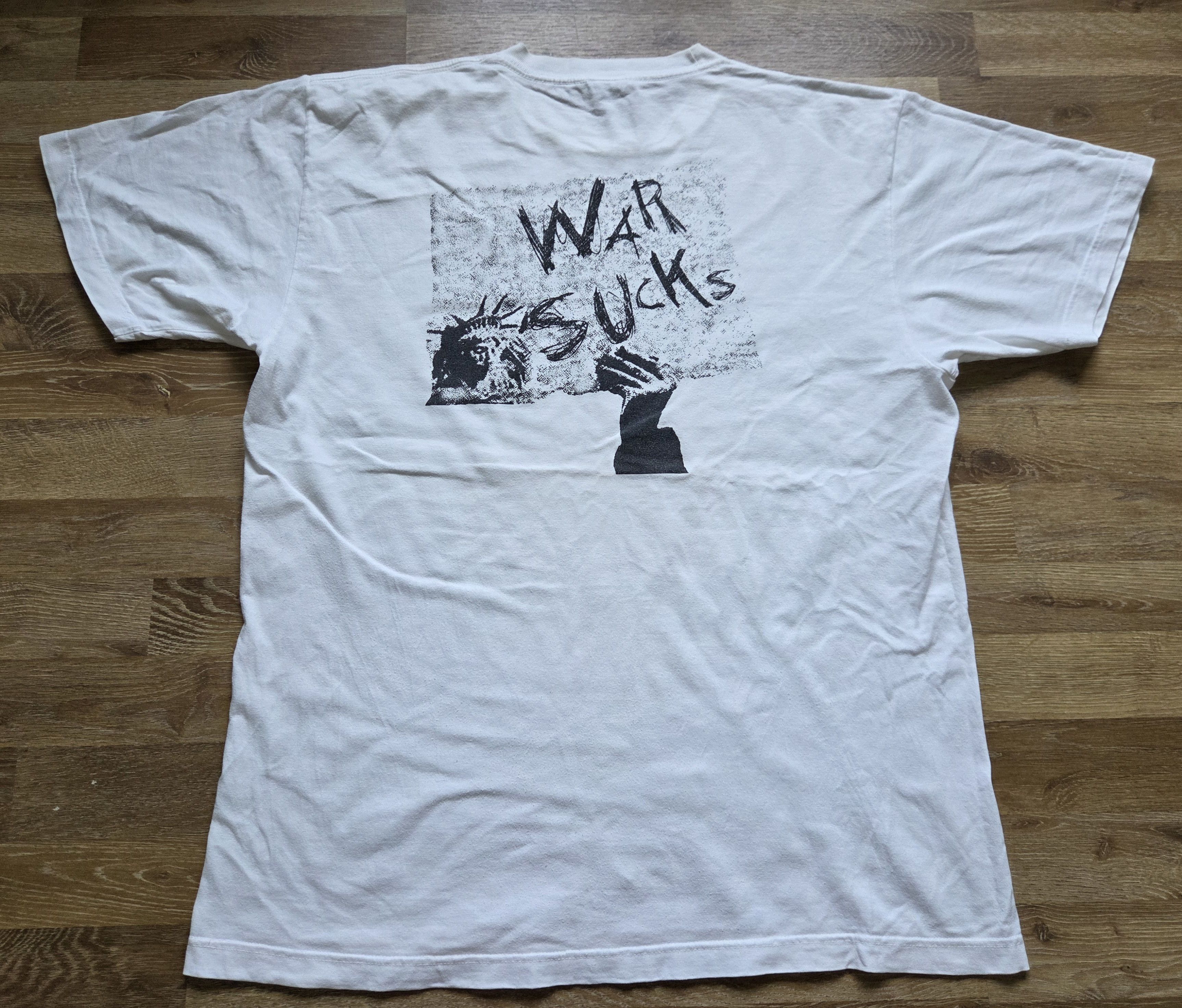 Band Tees Vintage Punk Rock Band Husking Bee F*ck Bush War Sucks Shirt Size US XL / EU 56 / 4 - 2 Thumbnail