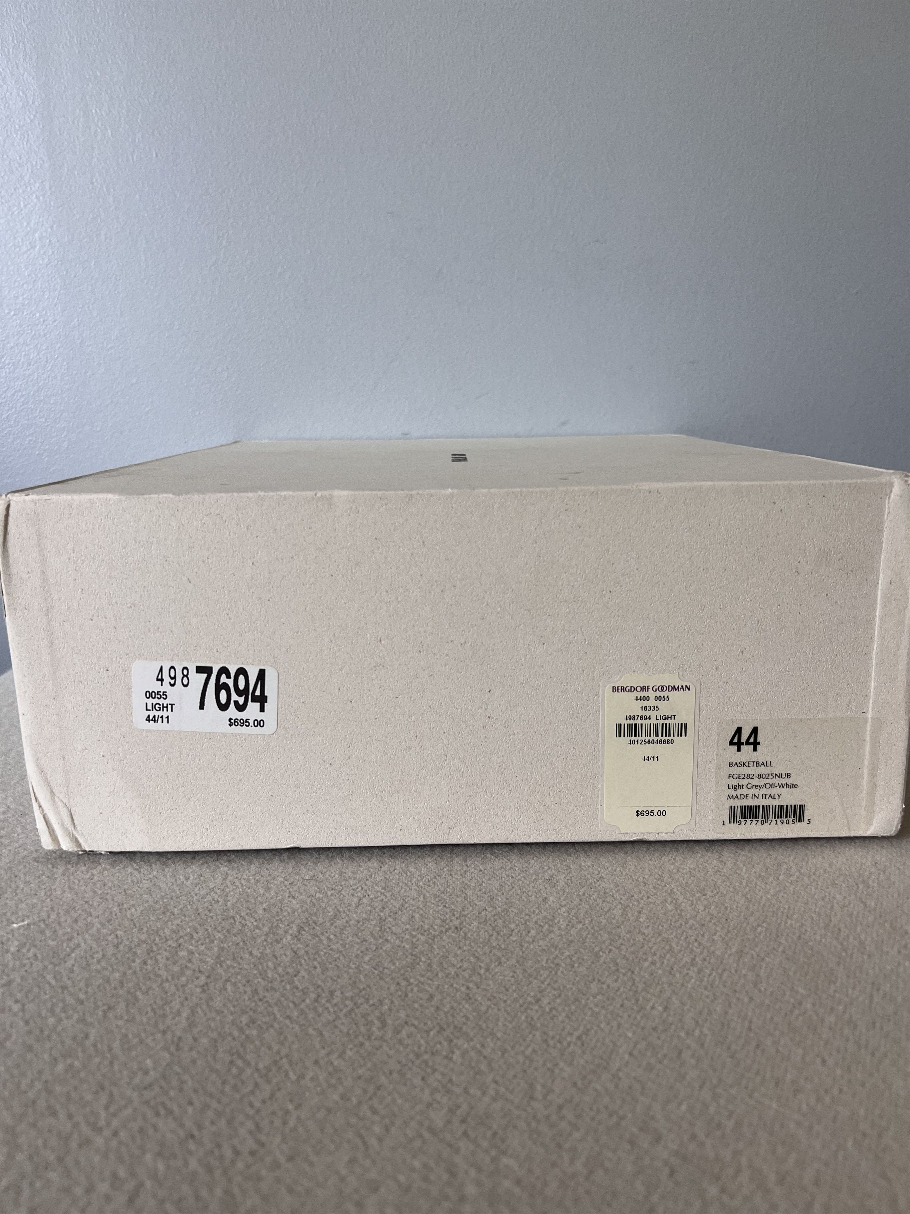 Fear of God Fear of God Basketball High Top Sneakers in Light Gray Size US 12 / EU 45 - 8 Thumbnail
