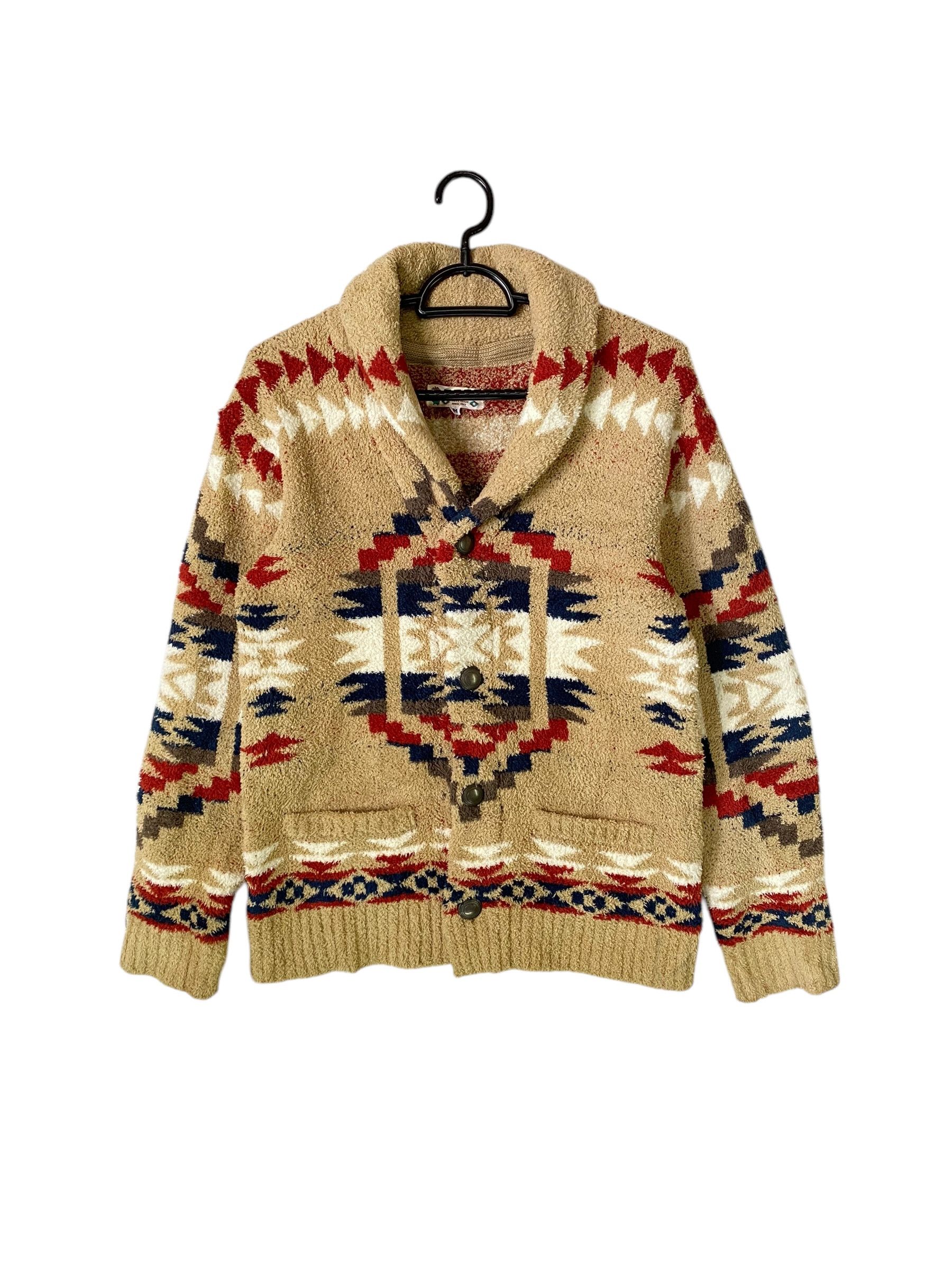 Retrofit Titicaca navajo aztec shawl collar deep pile fleece jacket Size US XS / EU 42 / 0 - 1 Thumbnail