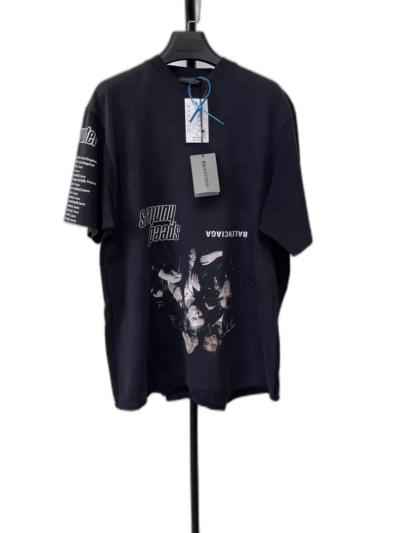 Balenciaga Balenciaga Logo Print Short Sleeve T-Shirt Size US S / EU 44-46 / 1 - 1 Thumbnail
