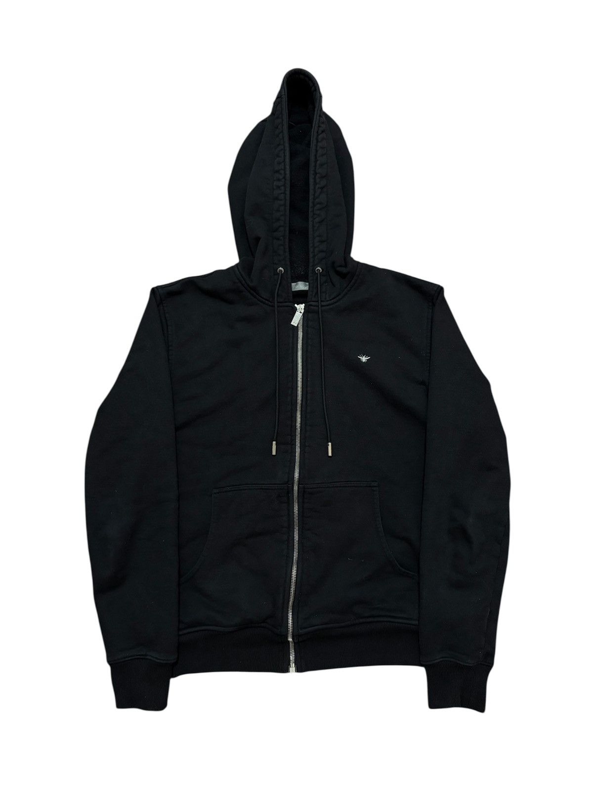 Dior Dior Black Bee Zip Hoodie Size US S / EU 44-46 / 1 - 1 Thumbnail