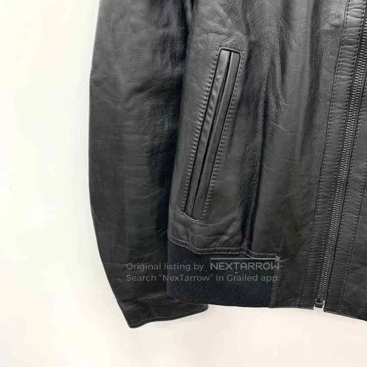 Dolce & Gabbana Dolce Gabbana Black Leather Zip Jacket. Size US L / EU 52-54 / 3 - 4 Thumbnail