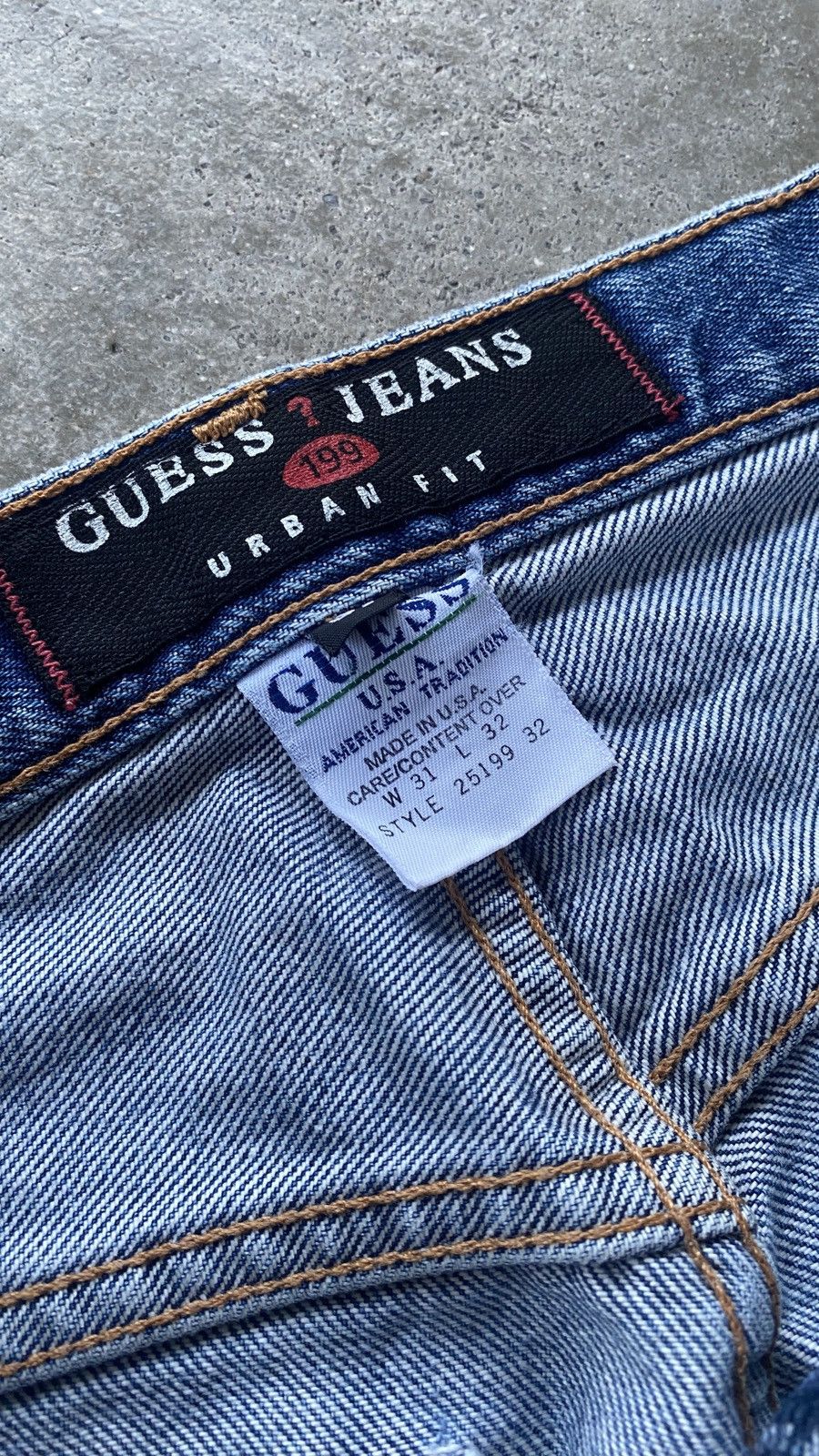 Guess Vintage Guess USA Baggy Jeans Size US 32 / EU 48 - 6 Thumbnail