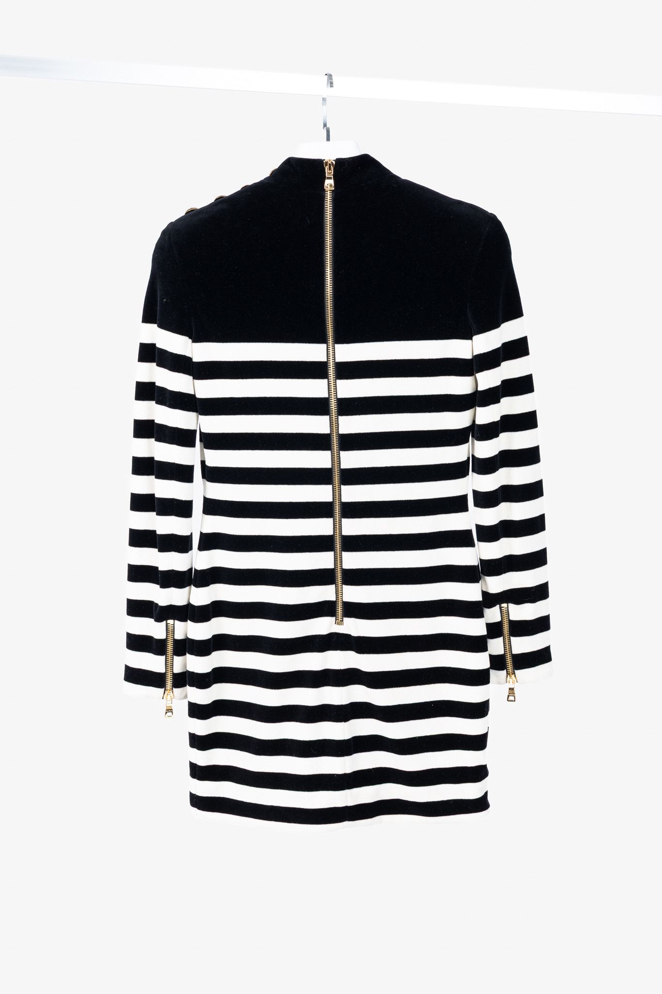 black halo jackie o mini dress Long Sleeve Rib Knit Mini Dress
