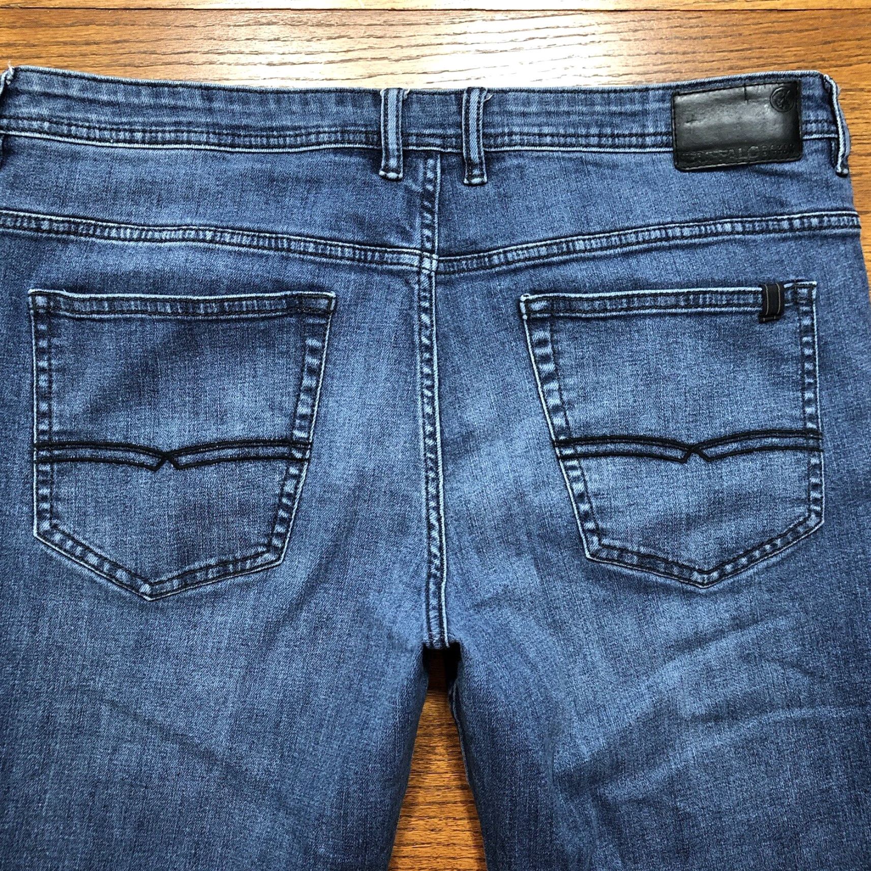 Buffalo David Bitton Buffalo David Bitton Jeans Mens Jeans Regular 38x30 Blue USA Logo 5-Pocket Stretch Straight Vintage No Size US 38 / EU 54 - 3 Thumbnail