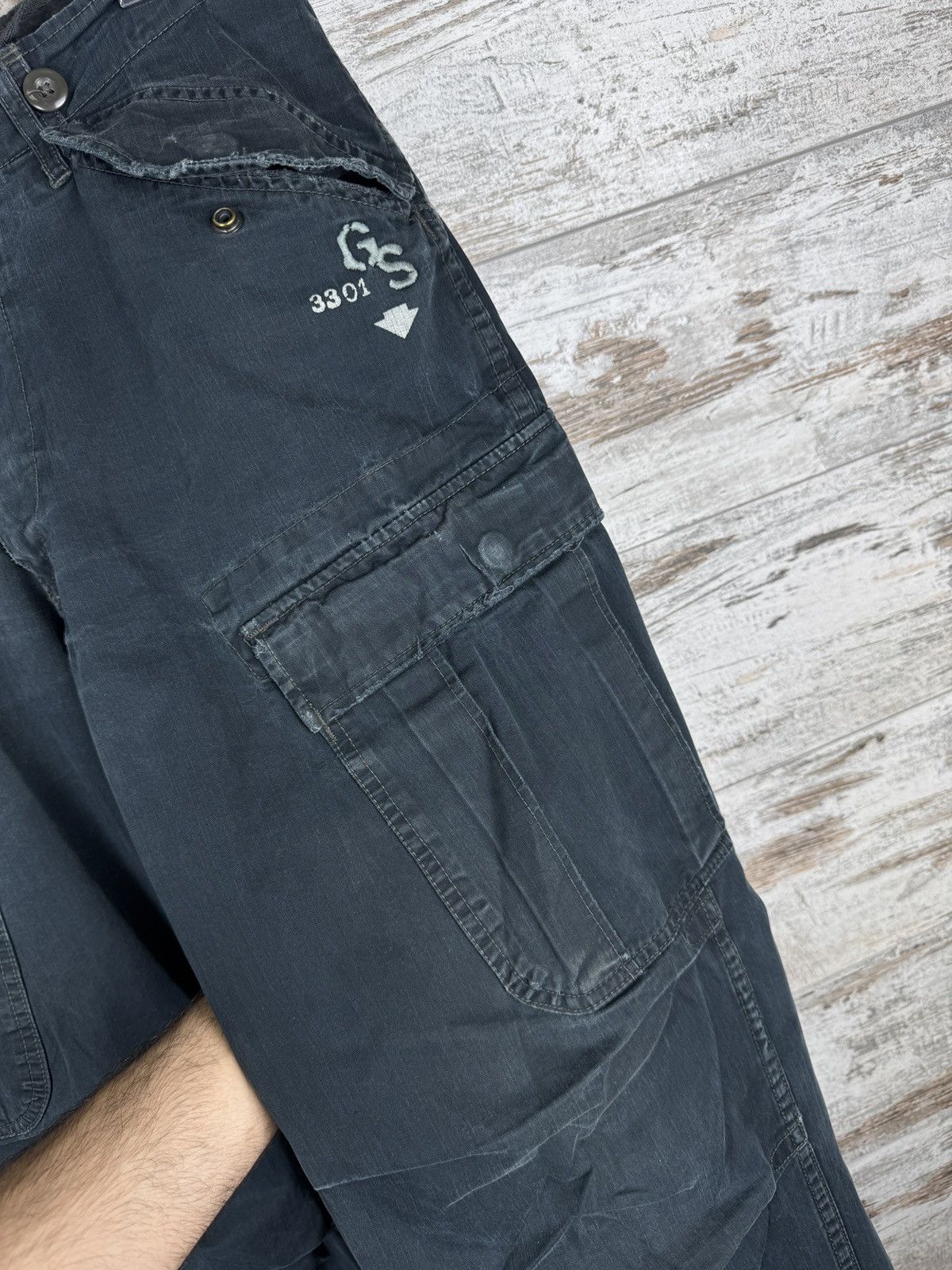G-Star × Vintage Mens Vintage Distressed G Star Raw cargo pants jeans denim Size US 36 / EU 52 - 8 Thumbnail