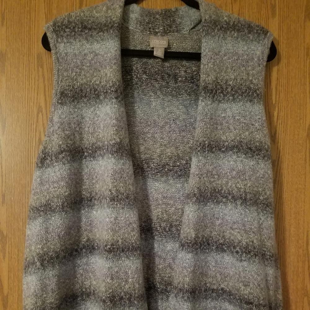 Chicos Chico's Size 2 Long Sweater Vest Size XS / US 0-2 / IT 36-38 - 1 Thumbnail