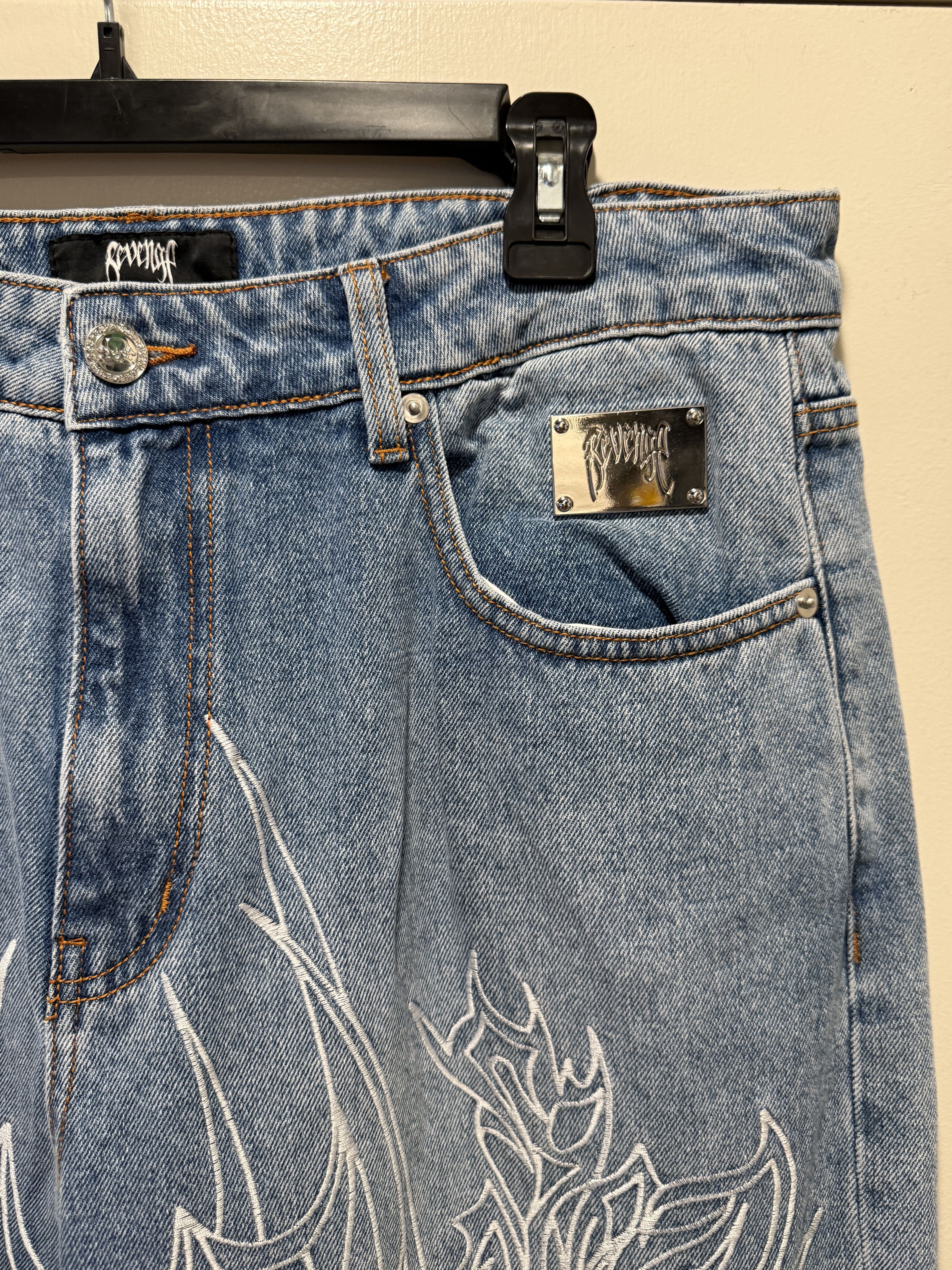Revenge revenge tribal cross denim size 36 Size US 36 / EU 52 - 11 Thumbnail