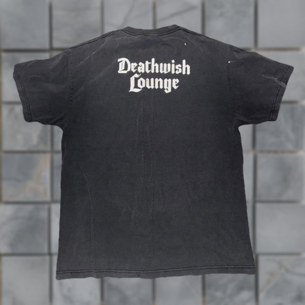 Vintage Deathwish Lounge T-Shirt Black L Mens 21x27 Graphic Print Streetwear Skater 2000s Crew Neck Short Sleeve Vintage: No Size US L / EU 52-54 / 3 - 1 Thumbnail