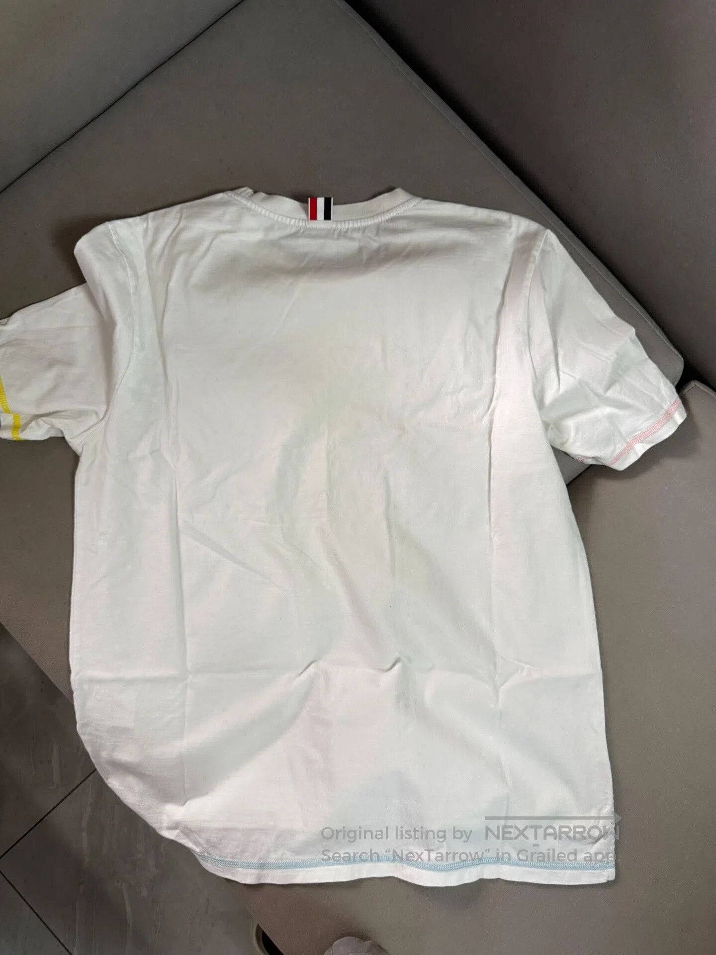 Thom Browne Thom Browne White Short Sleeve T. Size US M / EU 48-50 / 2 - 3 Thumbnail