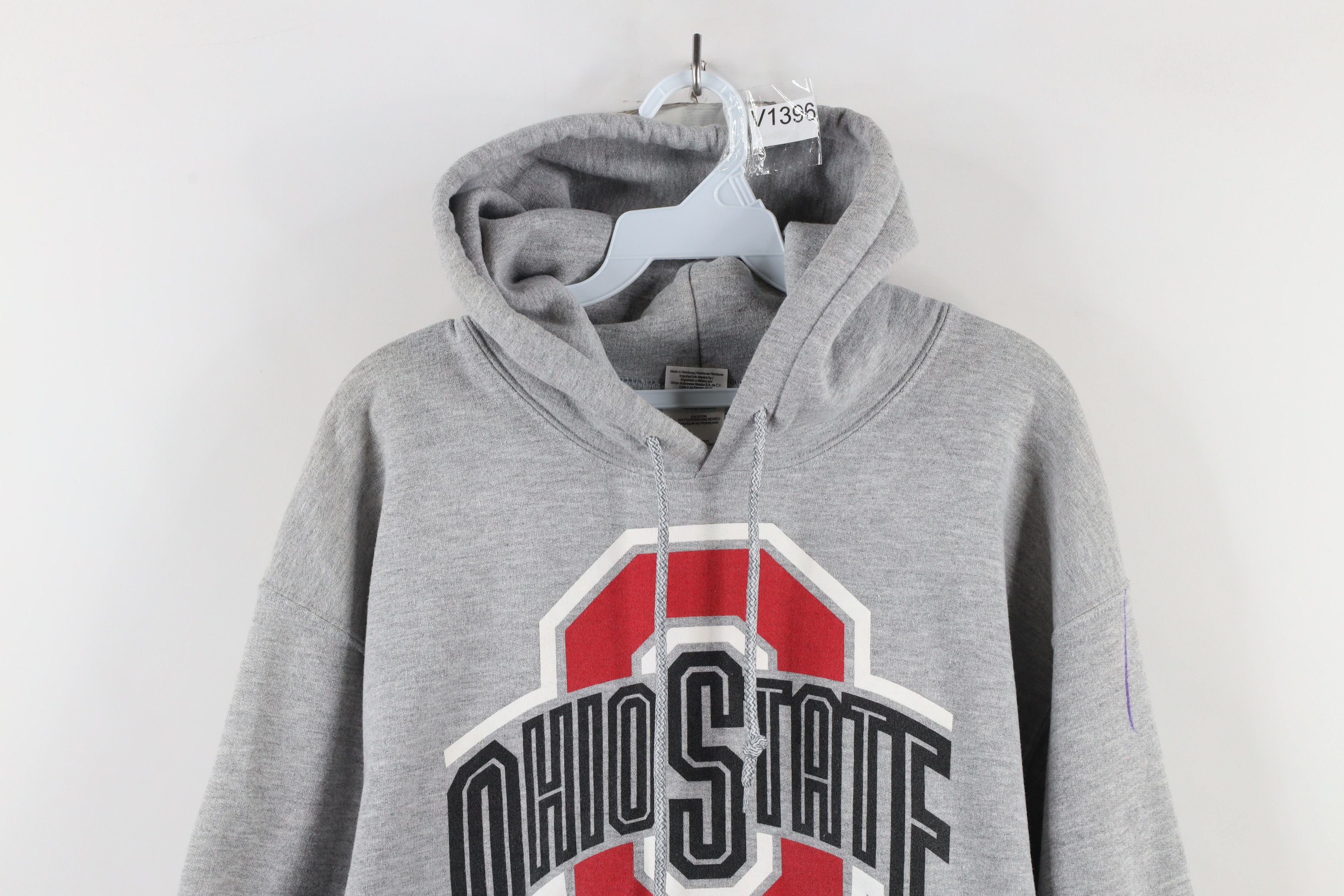 Vintage Vintage 90s Ohio State University Hoodie Sweatshirt Gray Size US M / EU 48-50 / 2 - 2 Thumbnail
