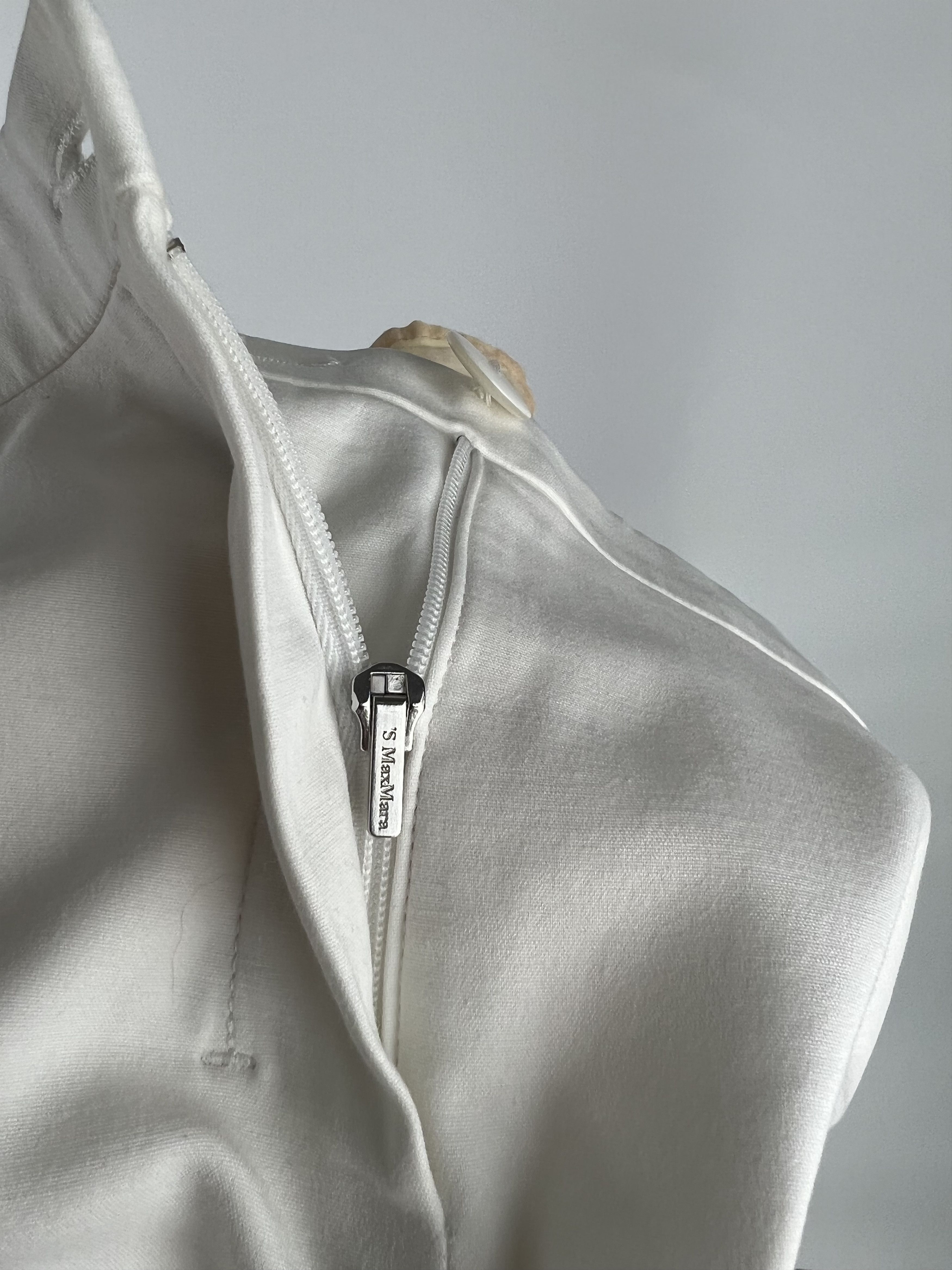 Max Mara Max Mara White Cotton Pants Size 6 Size 28" / US 6 / IT 42 - 5 Thumbnail