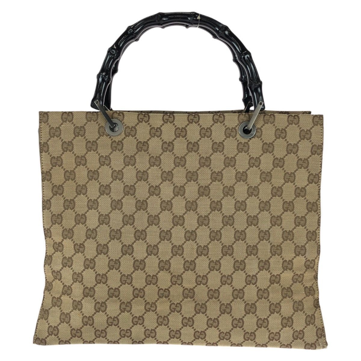 Gucci Gucci Gucci Bamboo GG Canvas Tote Bag Textile Tote Bag 002 1010 DUTY FREE for USA Size ONE SIZE - 1 Thumbnail