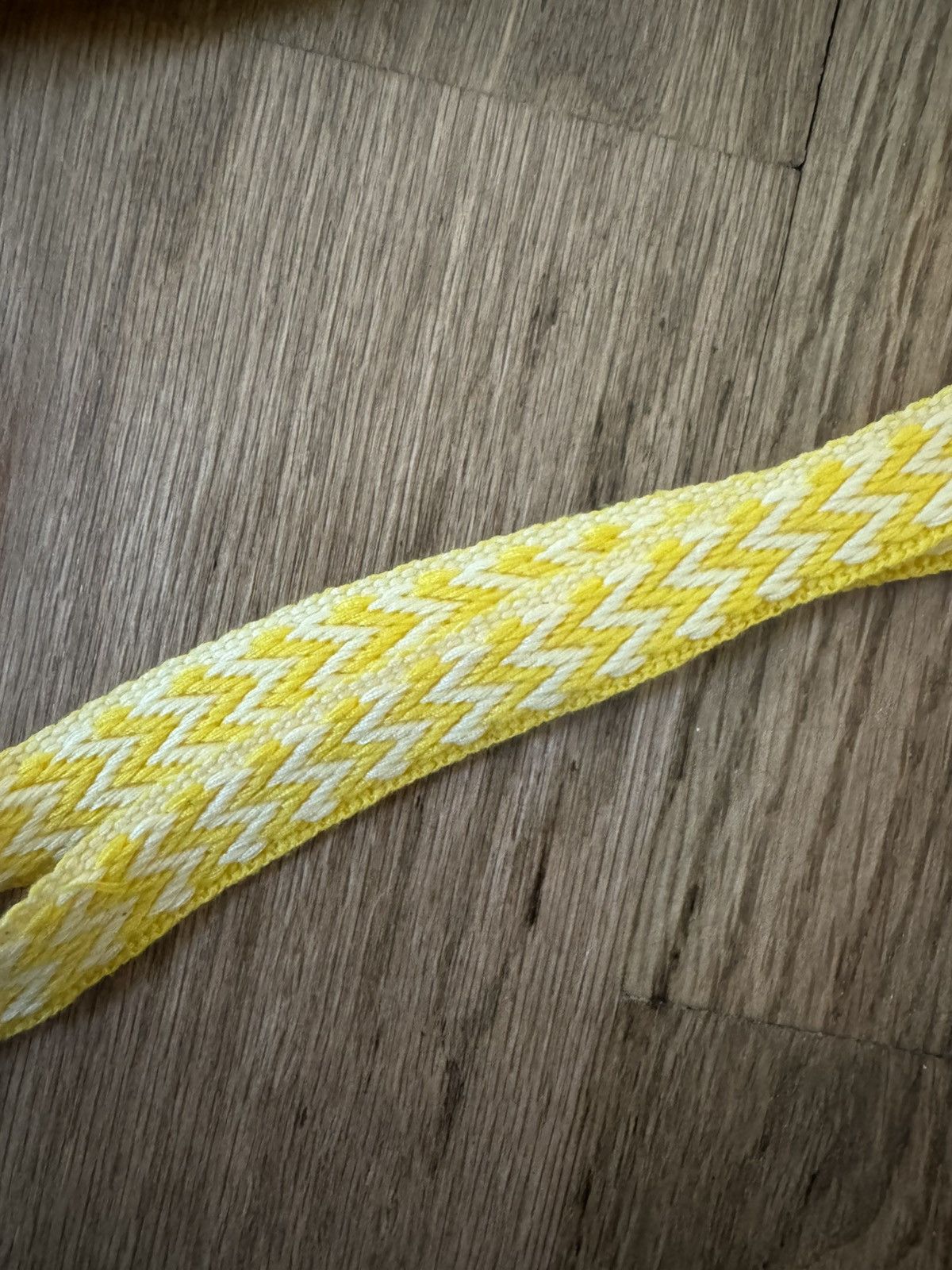 Lanvin Lanvin AUTHENTIC Thick Yellow & White Weave Laces Size ONE SIZE - 2 Thumbnail