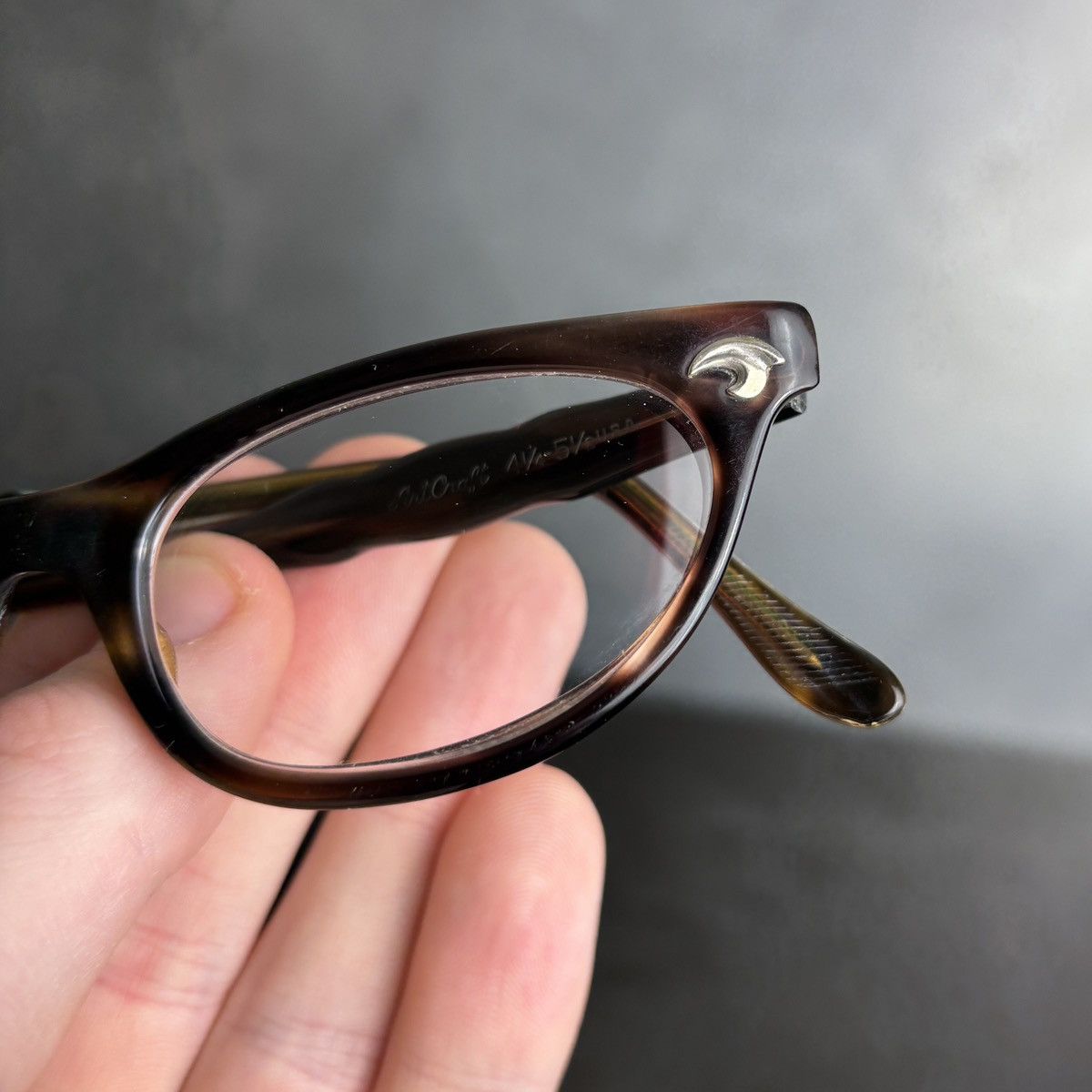American Optical 1960s ArtCraft Eyeglasses Frames 50s True Vintage Cat Eye US Size ONE SIZE - 5 Thumbnail