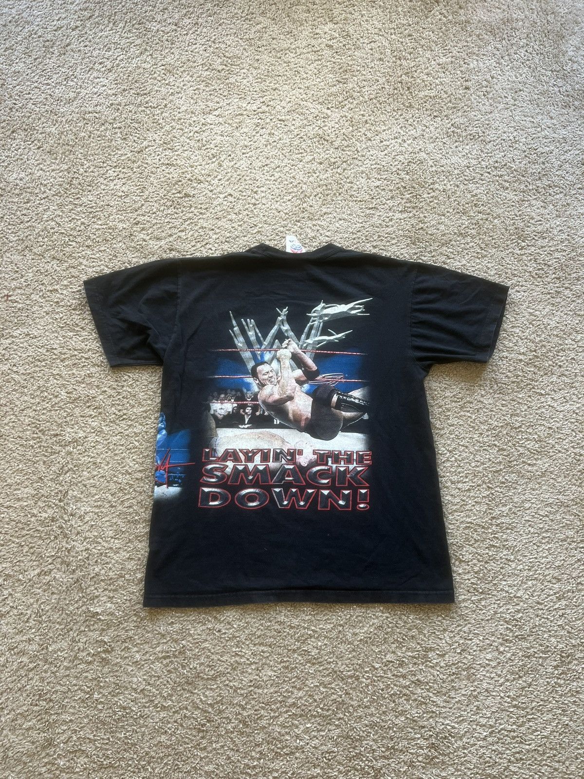Vintage × WWE × WWF Vintage Wwf The Rock wrap around shirt Size US L / EU 52-54 / 3 - 2 Thumbnail