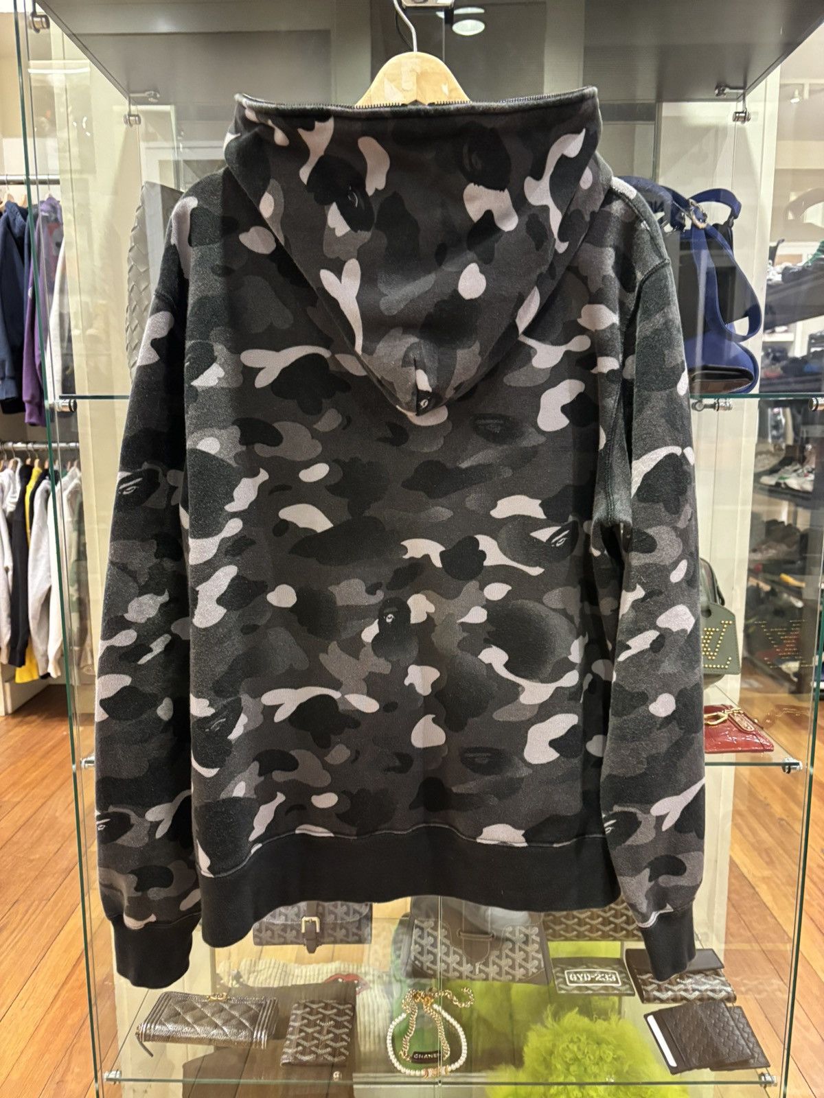 Bape Grey Camo Full Zip Hoodie