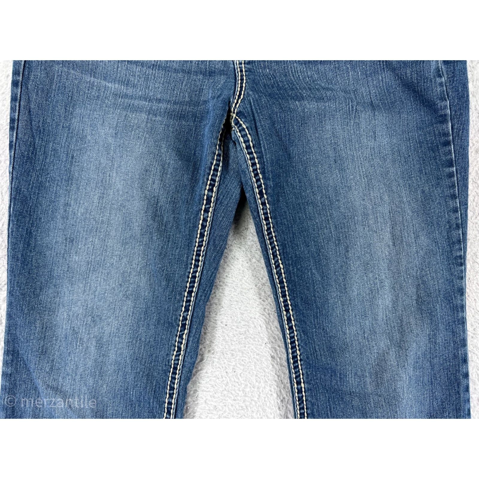 Nine West Nine West Jeans Womens 8 Blue Bootcut Denim Cotton Stretch Logo 5-Pocket Pockets Regular Inseam 30 Modern Classic American Mens? Size 30" / US 8 / IT 44 - 7 Thumbnail