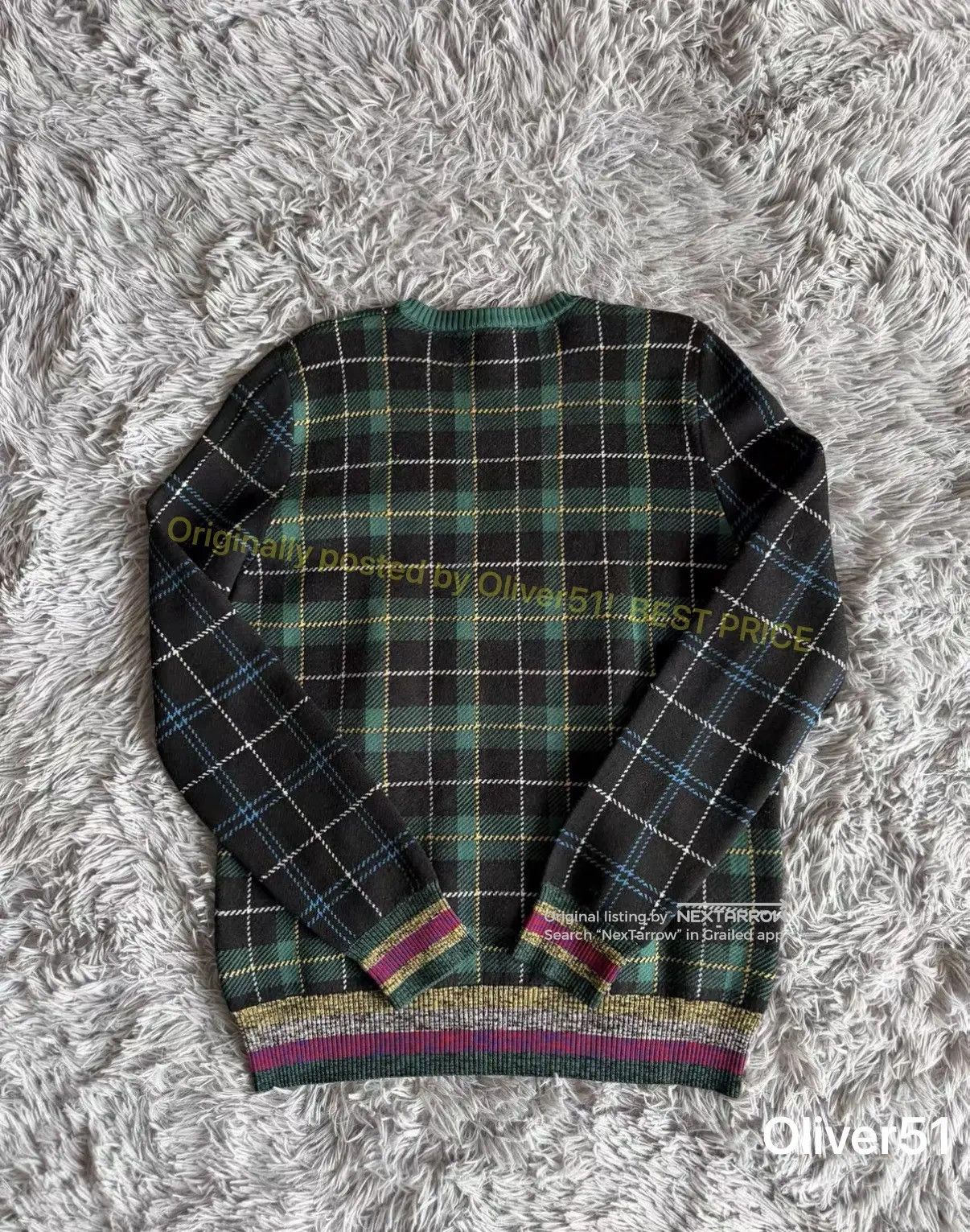 Versace Versace Mainline Medusa Check Sweater JJJJ13/2609 Size US L / EU 52-54 / 3 - 2 Thumbnail