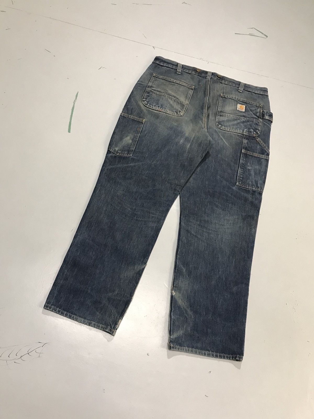 Carhartt Vintage carhartt repaired double knee workwear denim Size US 38 / EU 54 - 9 Thumbnail