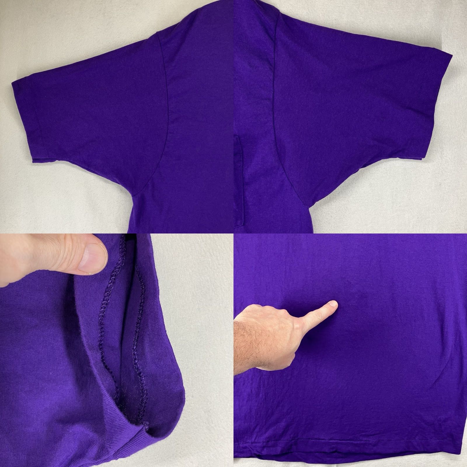 Vintage Vintage BVD Adult XL T-Shirt Men Short Sleeve Crew Neck Knit Cotton Purple Retro 90s Size US XL / EU 56 / 4 - 8 Thumbnail
