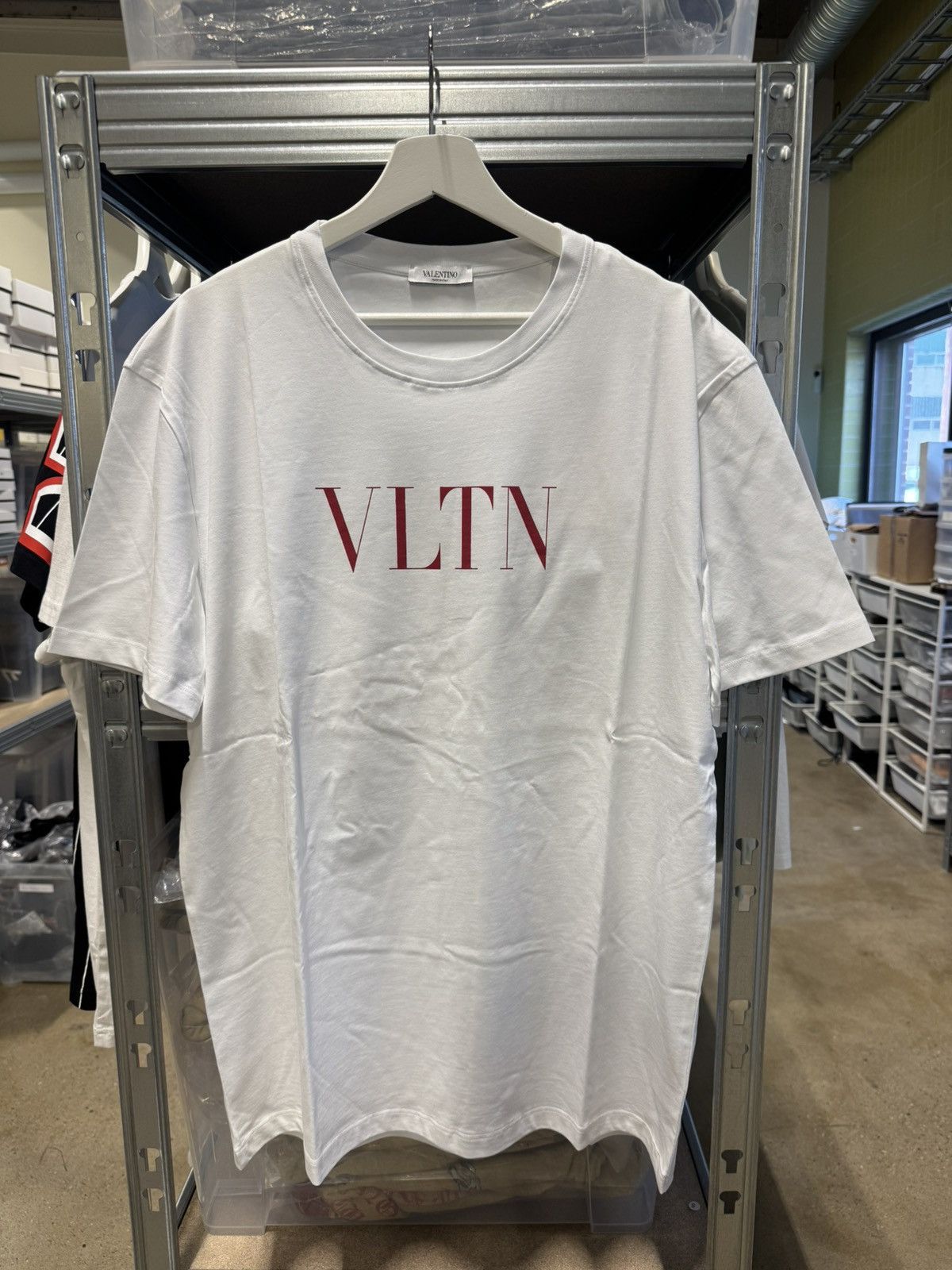 Valentino White “VLTN” T-Shirt | Grailed