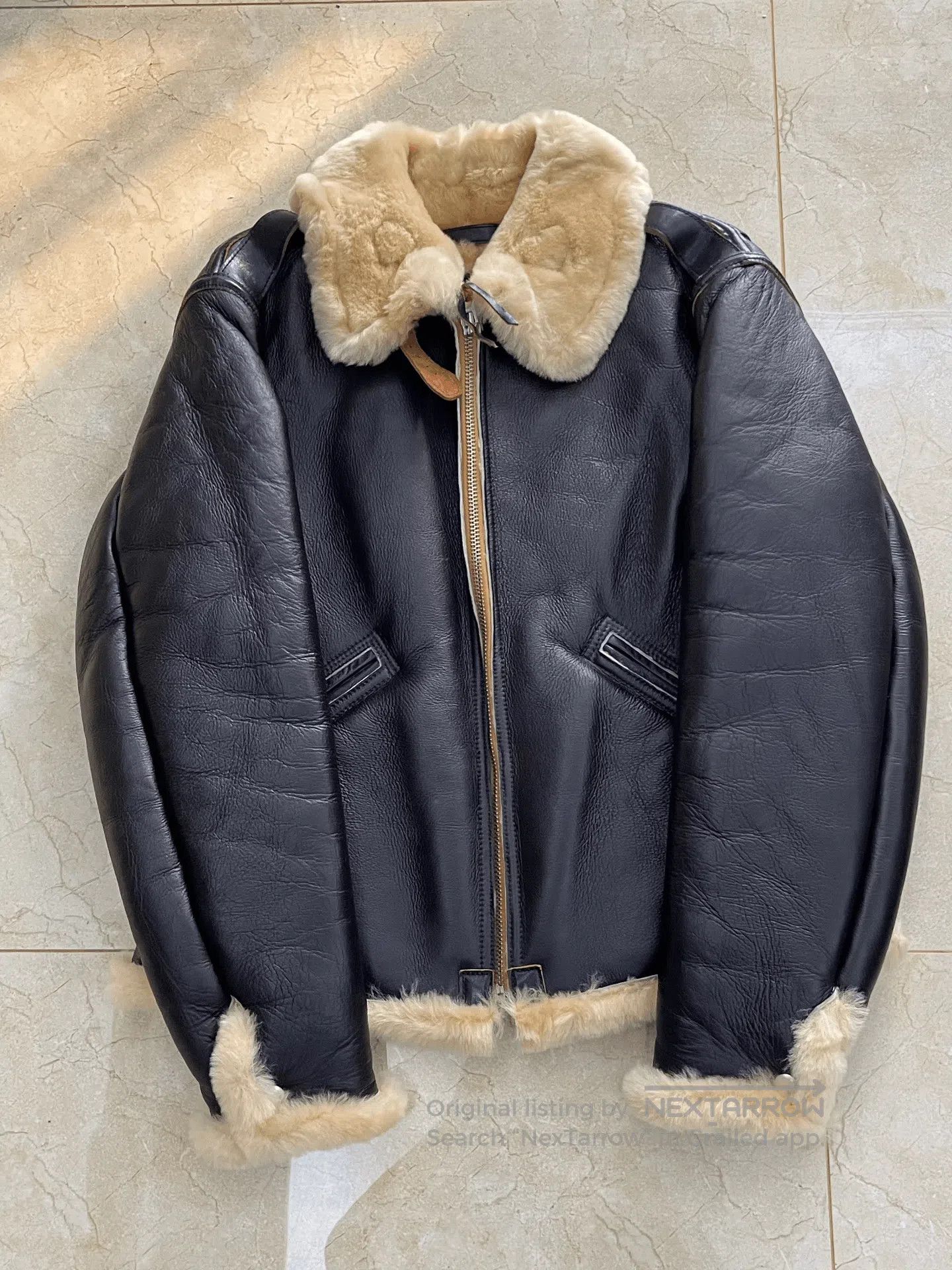 SIMONS Limited B3 Shearling Flight Jacket.