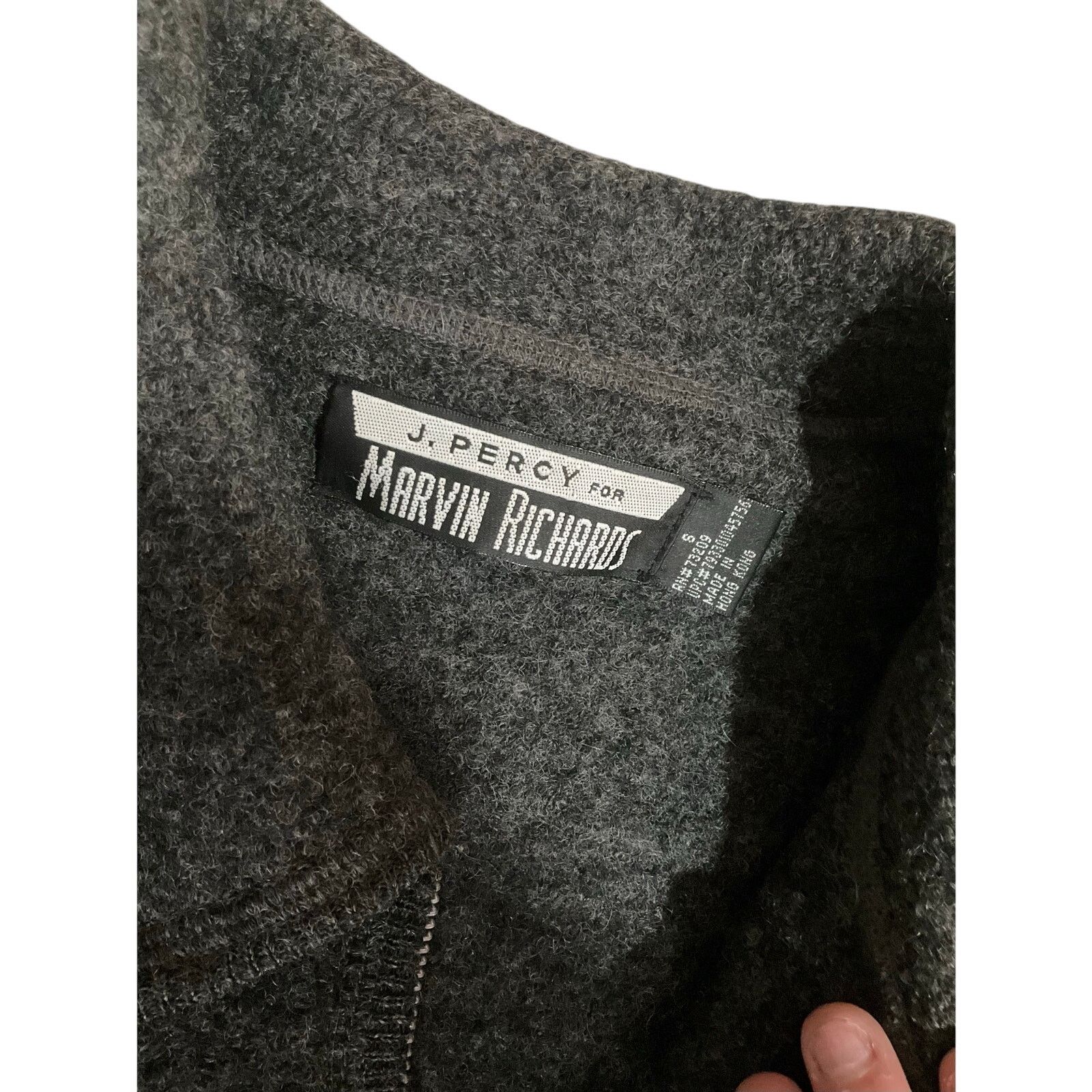 Other Vintage J. Percy for Marvin Richards Wool Coat Small Gray Size S / US 4 / IT 40 - 3 Thumbnail