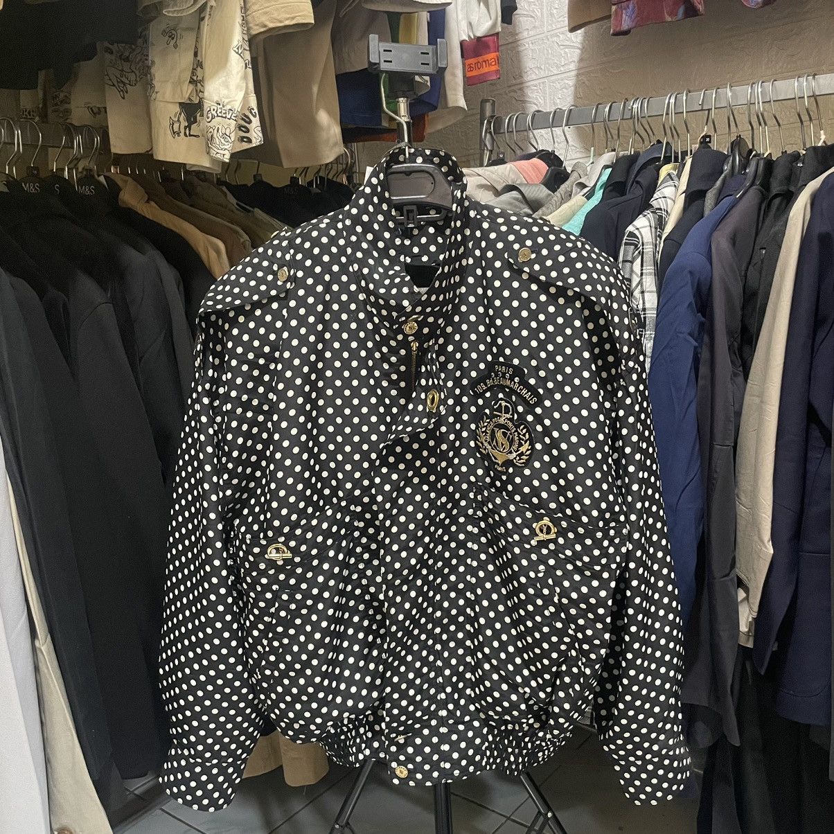 Other Valenza Po Sport Brand Embossed Parachute Jacket Size XXL / US 16-18 / IT 52-54 - 1 Thumbnail