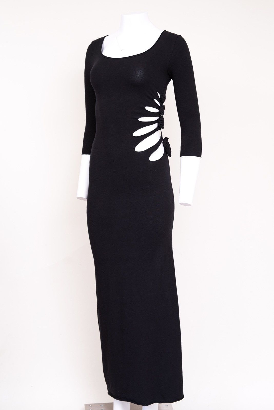 Jean Paul Gaultier Jean Paul Gaultier Black Cutout Maxi Dress Size S / US 4 / IT 40 - 4 Thumbnail