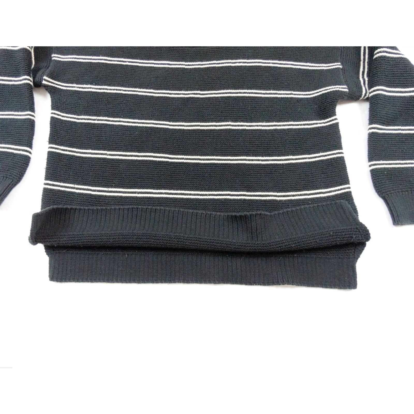 Marine Layer VINTAGE Marine Layer Women's Sweater Pullover Knitted Crewneck Long Sleeve All Seasons Black Small Size S / US 4 / IT 40 - 3 Thumbnail