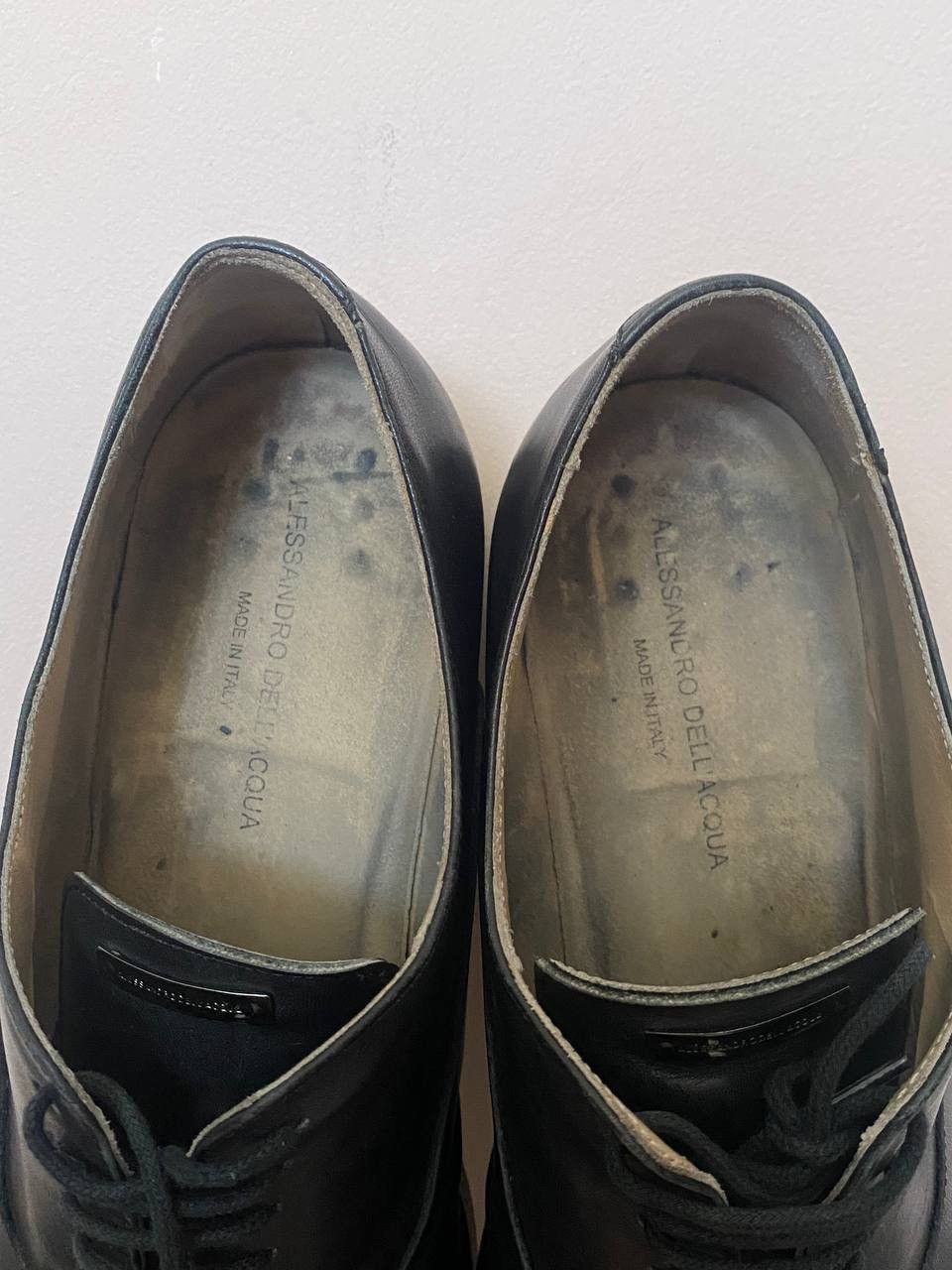 Alessandro Dell'acqua Alessandro Dell'Acqua Leather shoes black Size US 10 / EU 43 - 11 Thumbnail