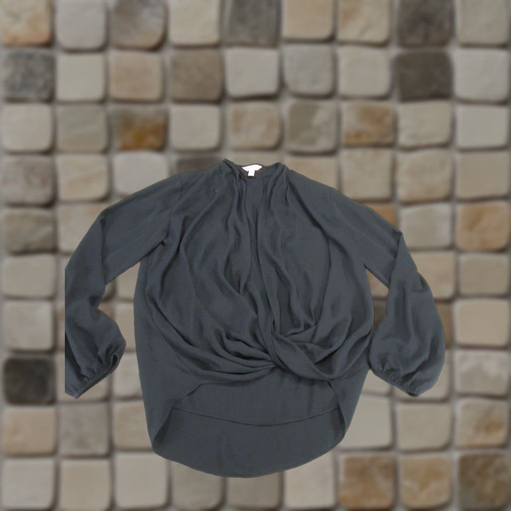 Lilly Pulitzer Lilly Pulitzer Shirt Womens Medium Black Cowl Neck Long Sleeve Blouse Casual Womens M Blouse Size M / US 6-8 / IT 42-44 - 1 Thumbnail