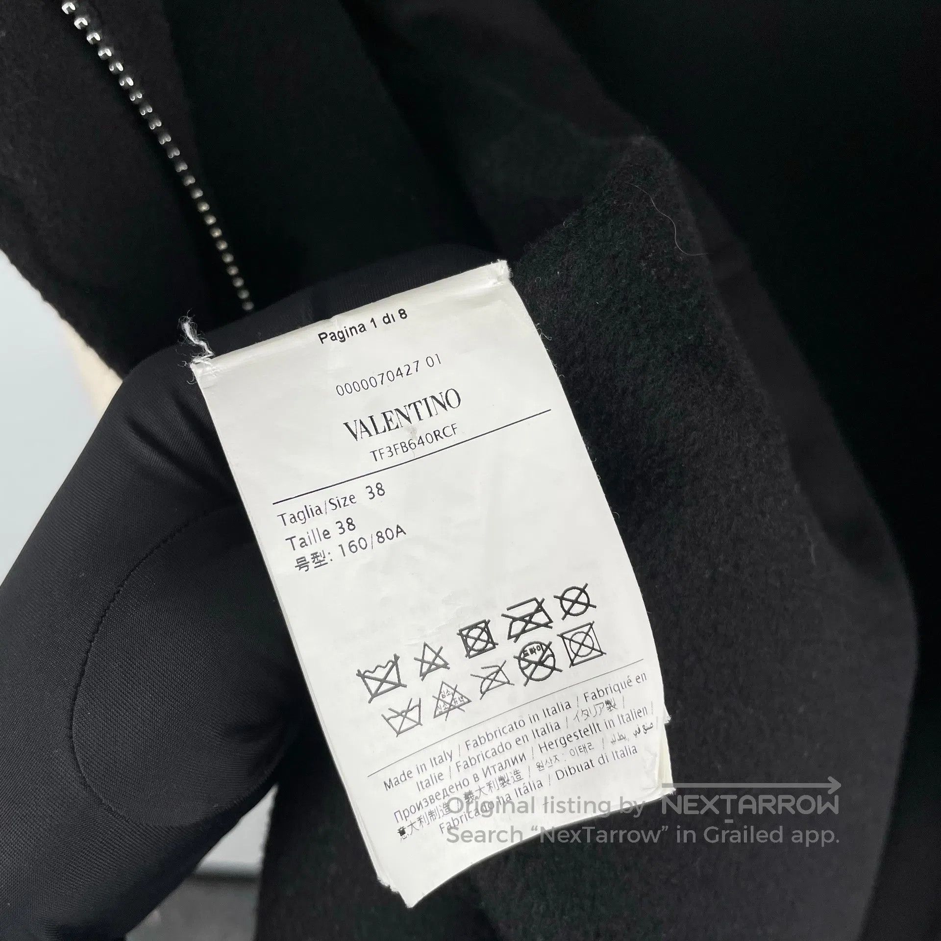 Valentino Valentino Black floral applique embroidery cotton hooded l Size XS / US 0-2 / IT 36-38 - 8 Thumbnail
