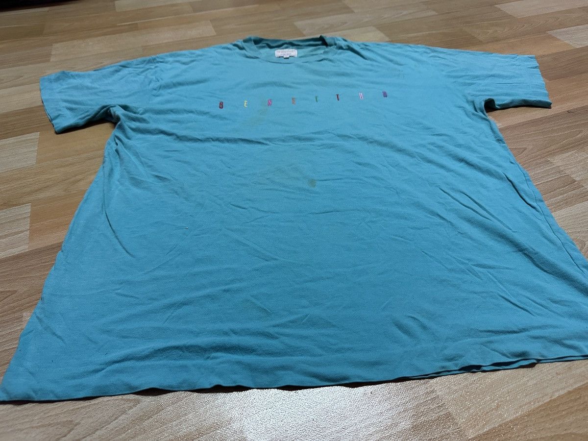 Benetton × United Colors Of Benetton 🌈 Benetton Colourfull Spellout Simple Style Tee Size US XL / EU 56 / 4 - 4 Thumbnail