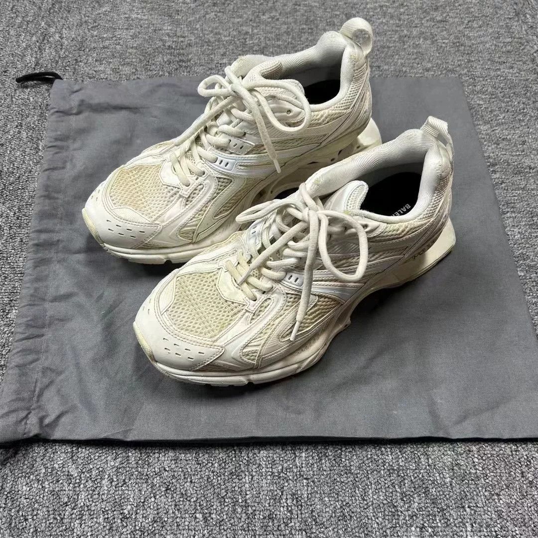 Balenciaga Balenciaga Beige Distressed Spring Dad Shoes Size US 6 / EU 39 - 1 Thumbnail