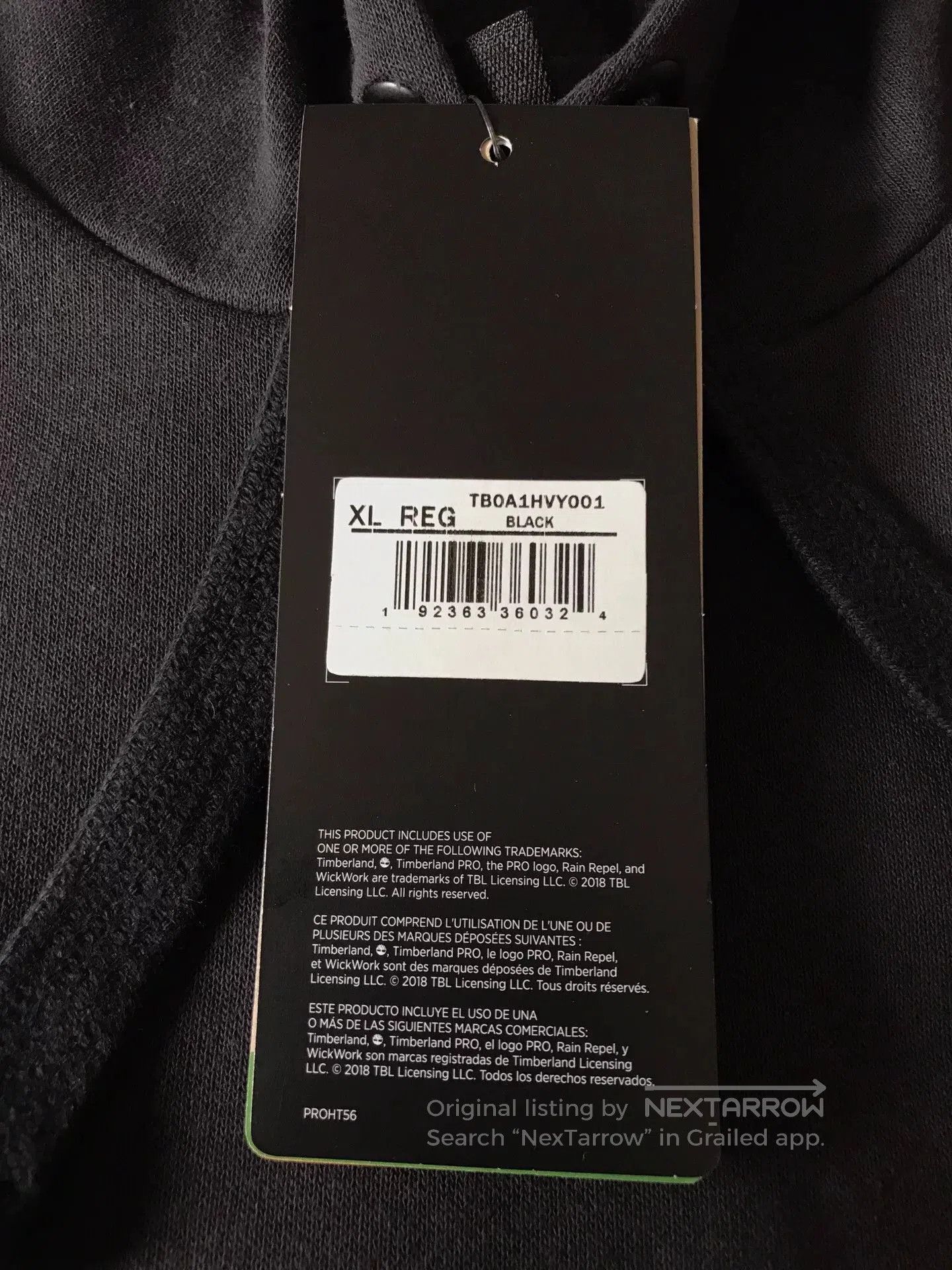 Timberland Timberland PRO XL Hoodie TB0A1HVY 001. Size US XL / EU 56 / 4 - 8 Thumbnail
