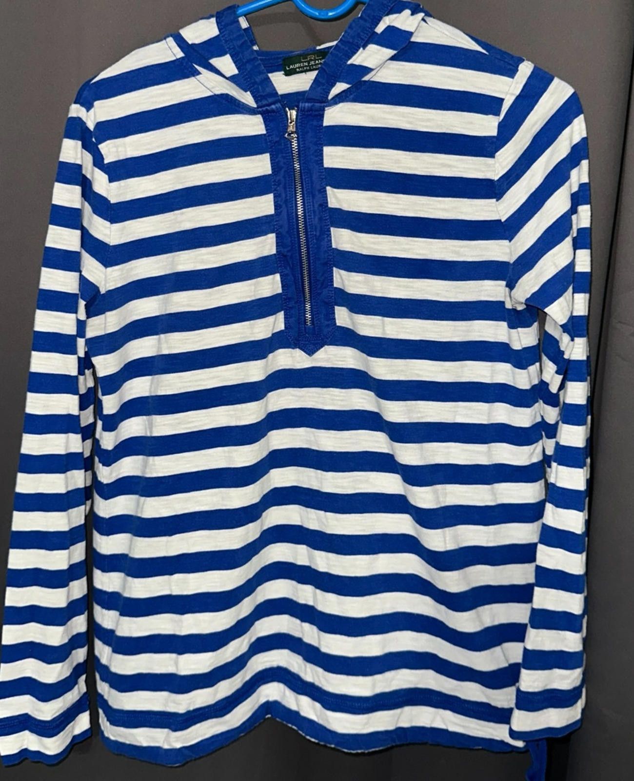 Lauren Ralph Lauren Lauren Jeans Co. by Ralph Lauren — blue/white zip-up Size S / US 4 / IT 40 - 1 Thumbnail