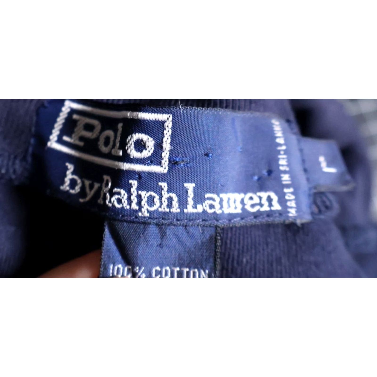 Polo Ralph Lauren VINTAGE Polo Ralph Lauren Sweatshirt Shirt Mens Large Dark Blue Crest Oversized Turtleneck Pullover Size US L / EU 52-54 / 3 - 3 Thumbnail